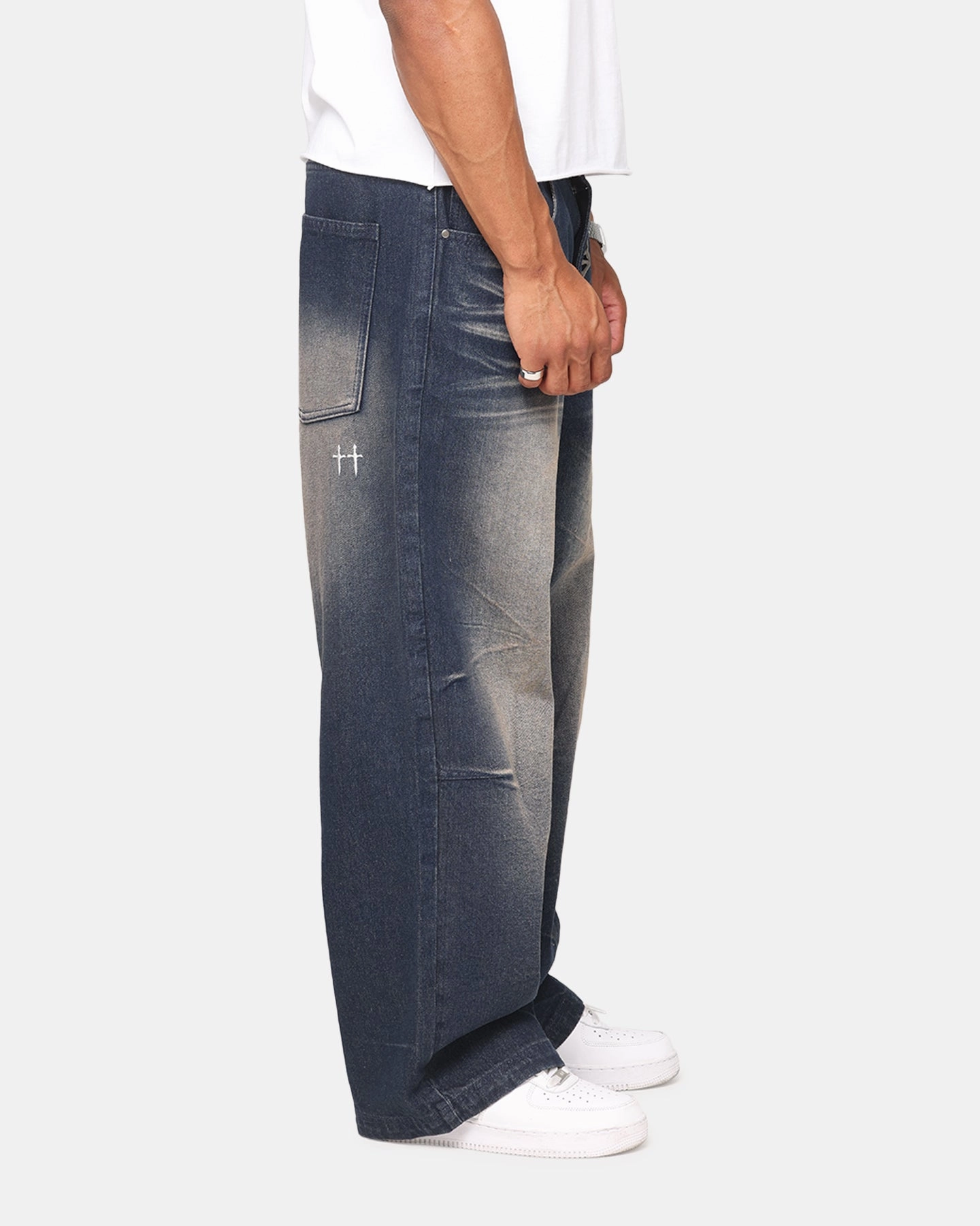 Saint Morta Amplus Jeans Antiquity Blue Quality Basic Shopping Day High Quality Weekend Style