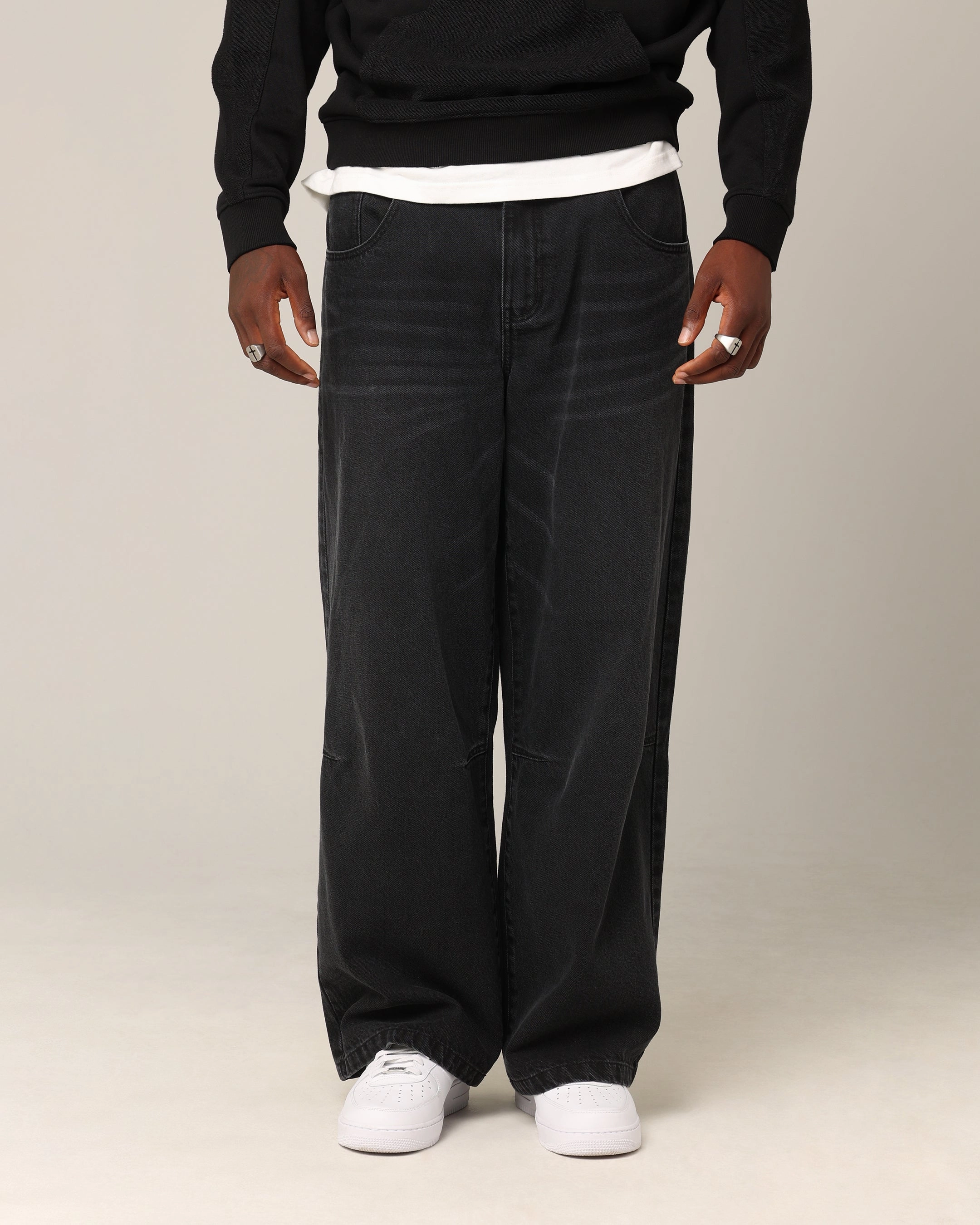 Saint Morta Amplus Jeans Black Shadow Stretch Minimalist