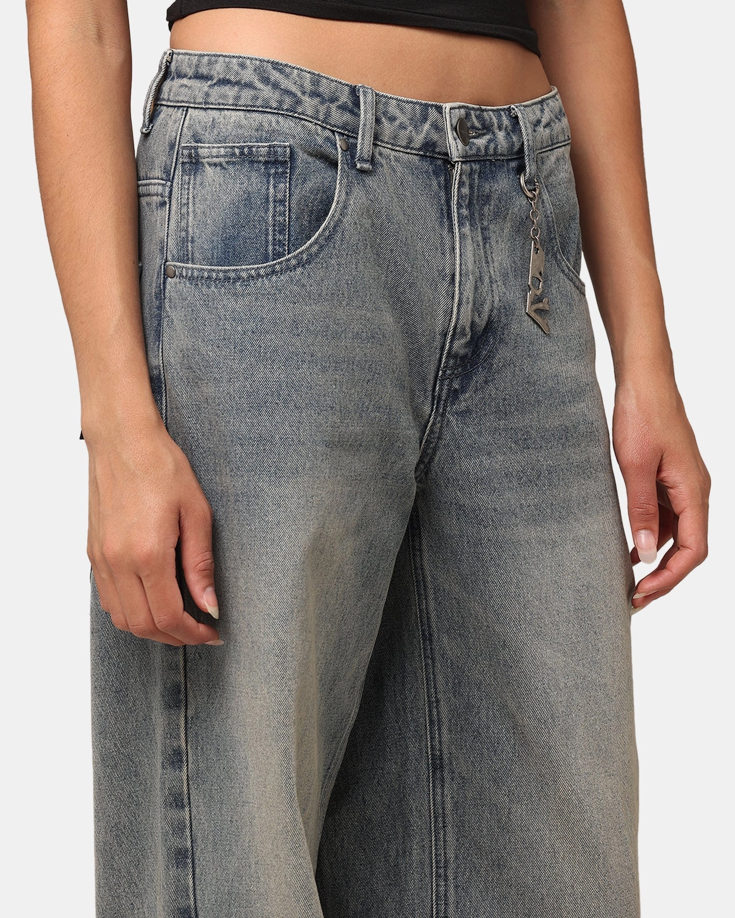 Multi Pocket Utility All Season Style Saint Morta Amplus Jeans Dirty Denim