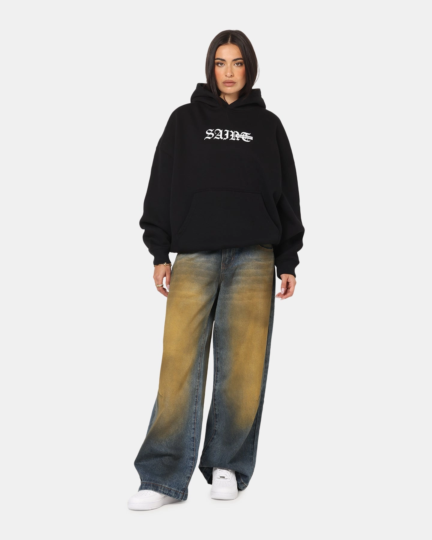 Saint Morta Amplus Jeans Dirty Indigo Odor Control Coating Reinforced Stitching
