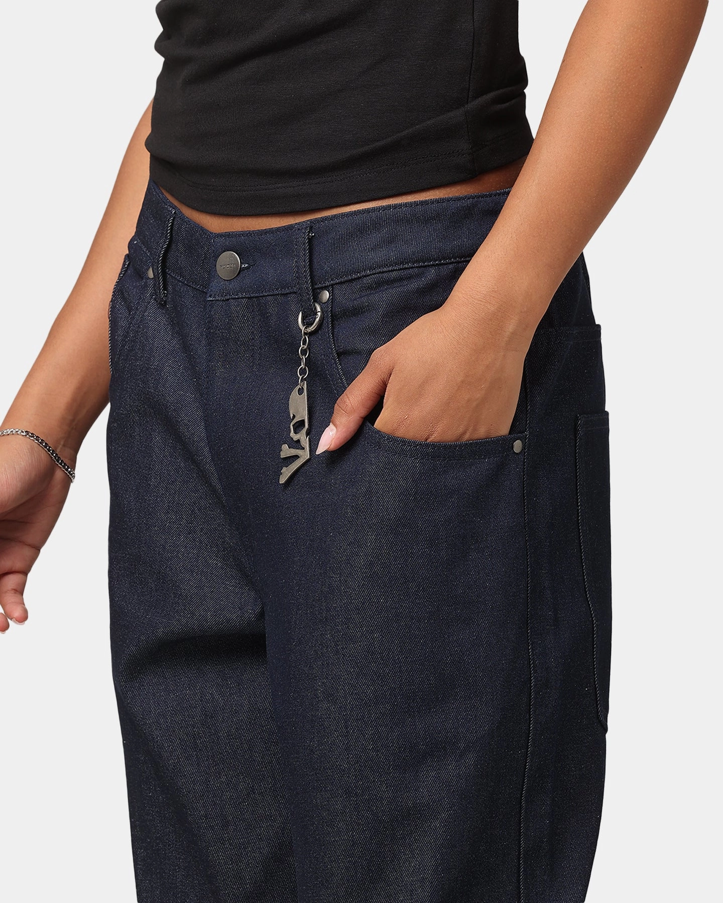 Four Way Stretch Fabric Outfit Combo Saint Morta Amplus Jeans Indigo/Tan