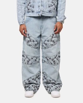 Smooth Road Trip Saint Morta Amplus Poison Ivy Panel Jeans Mid Blue