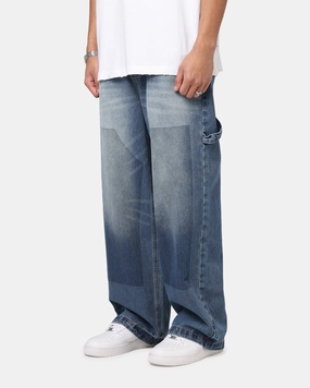 Saint Morta Amplus Recon Carpenter Jeans Vintage Blue Sustainable Road Trip Plain Favorite