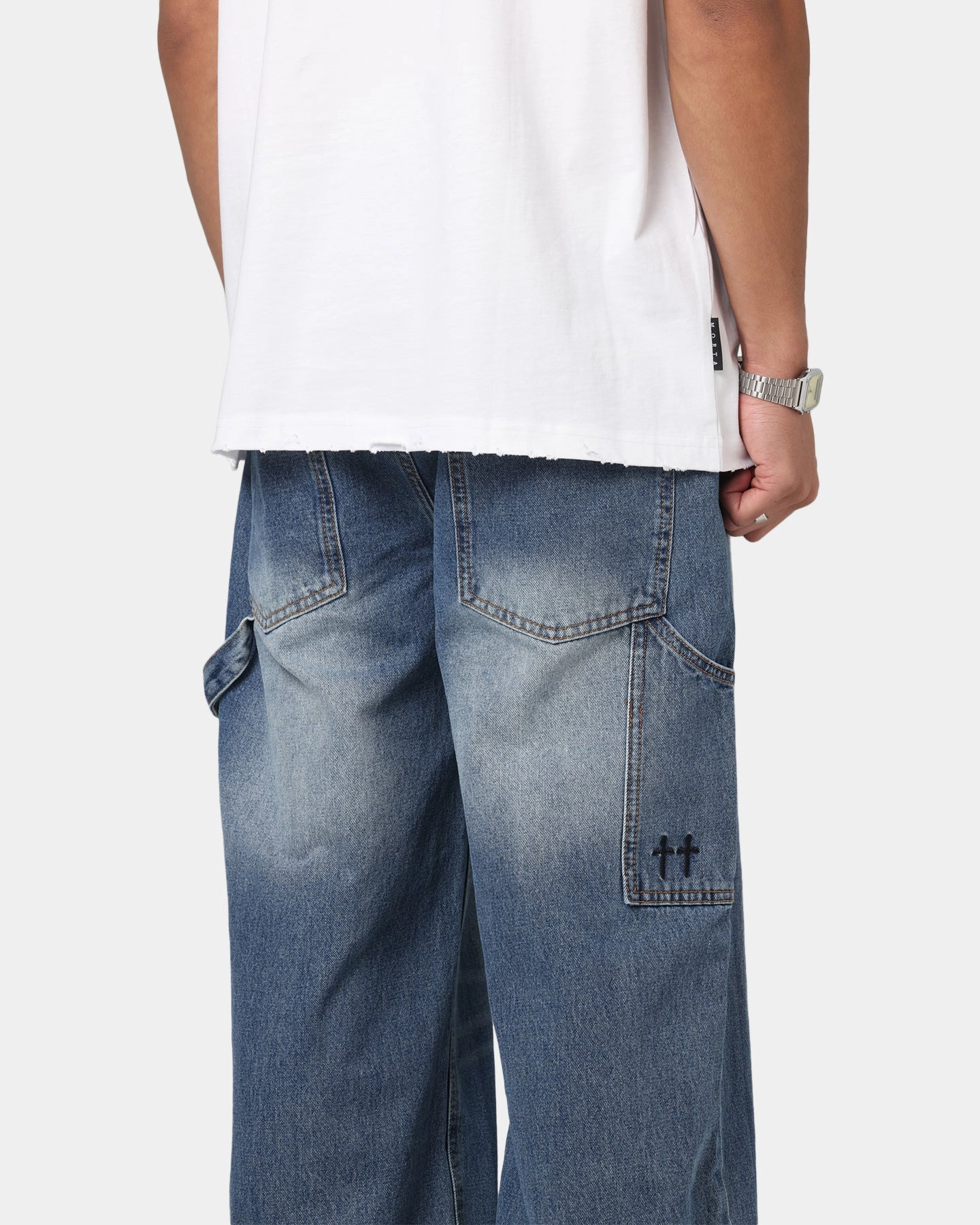 Vibrant Trendy Saint Morta Amplus Recon Carpenter Jeans Vintage Blue