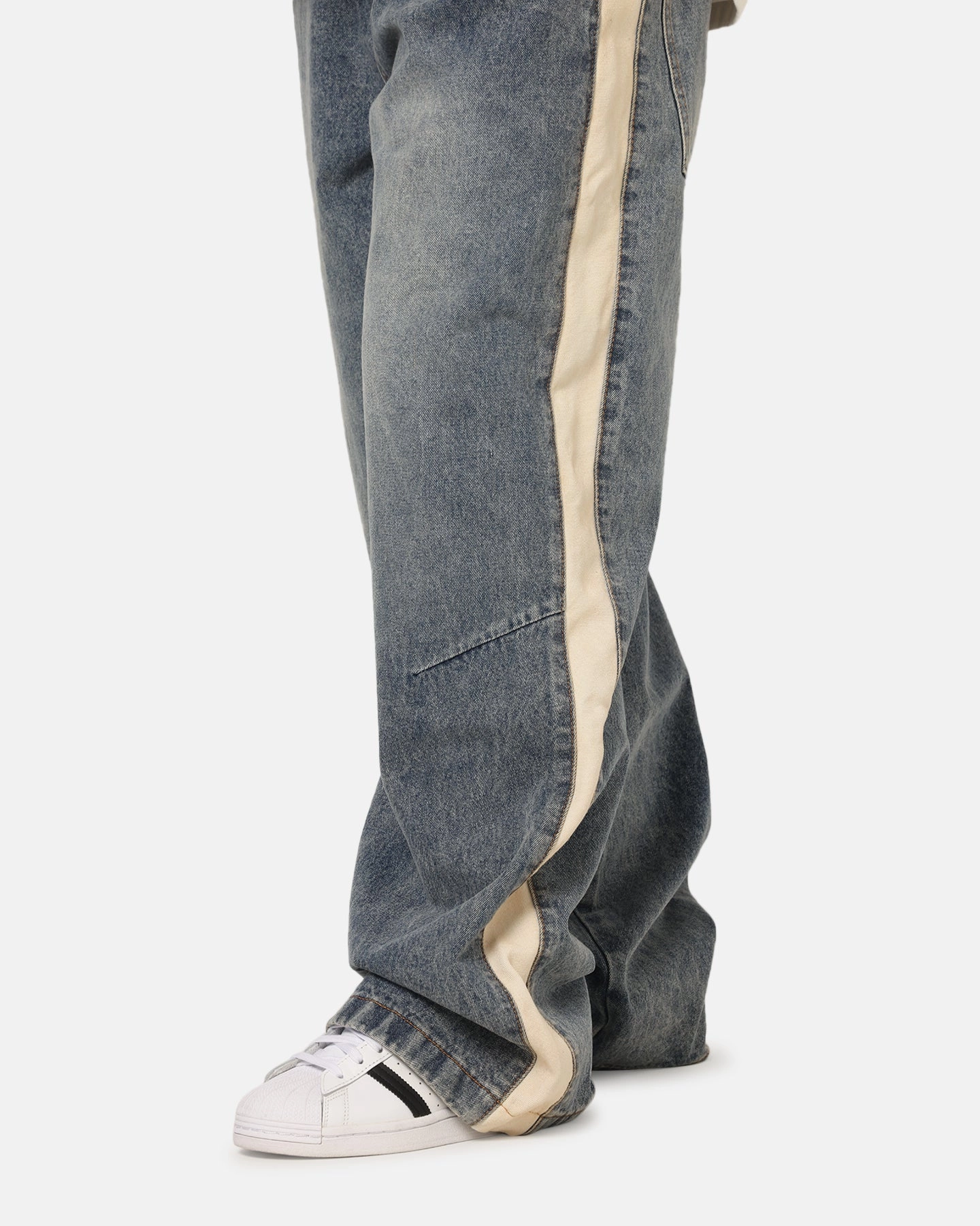 Saint Morta Amplus Sidewinder Jeans Dirty Denim/Off White Outdoor Adventure Stylish Family Style Classic Wear Party Look