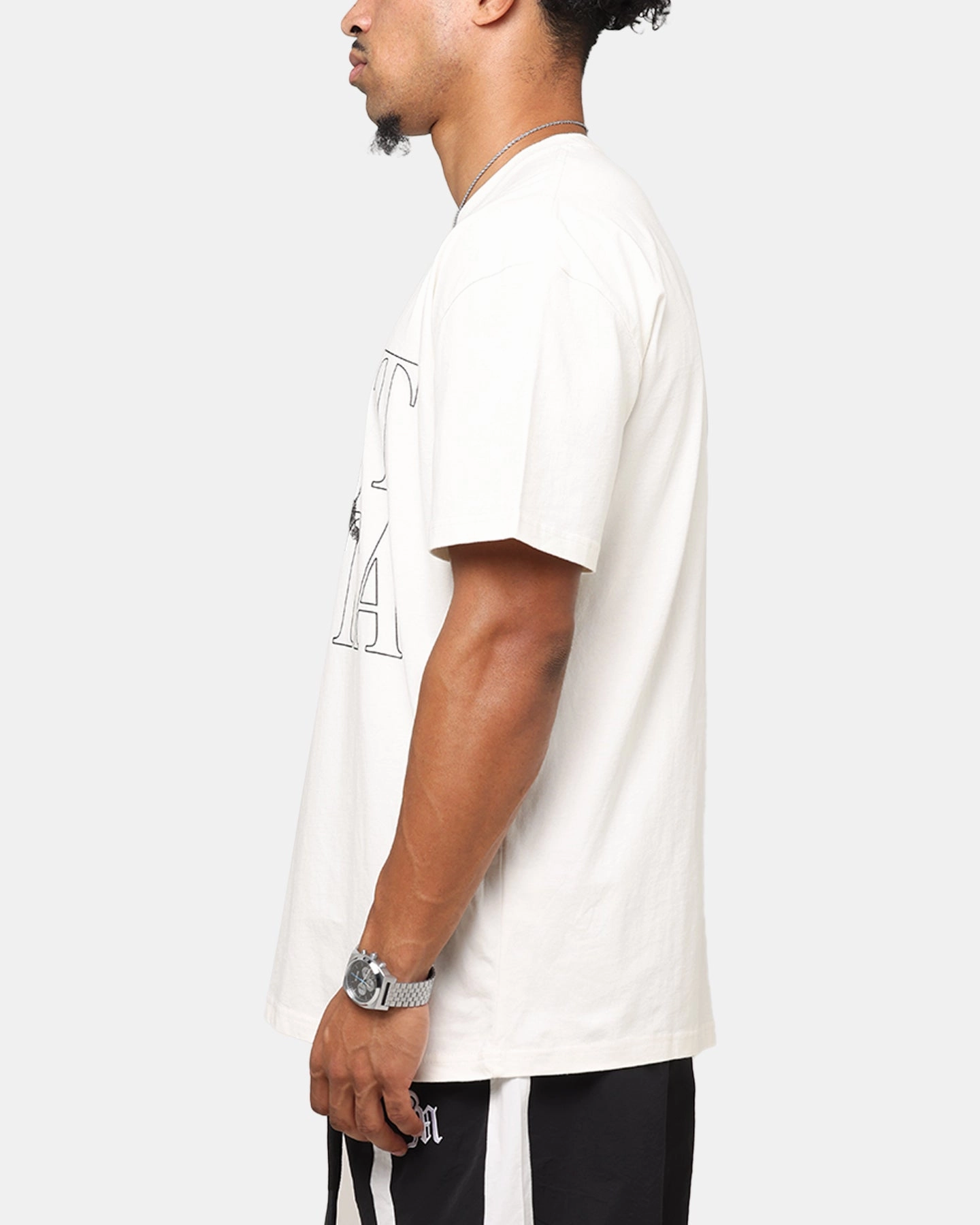 Saint Morta Angelic Boxy T-Shirt Off White Midweight Knit