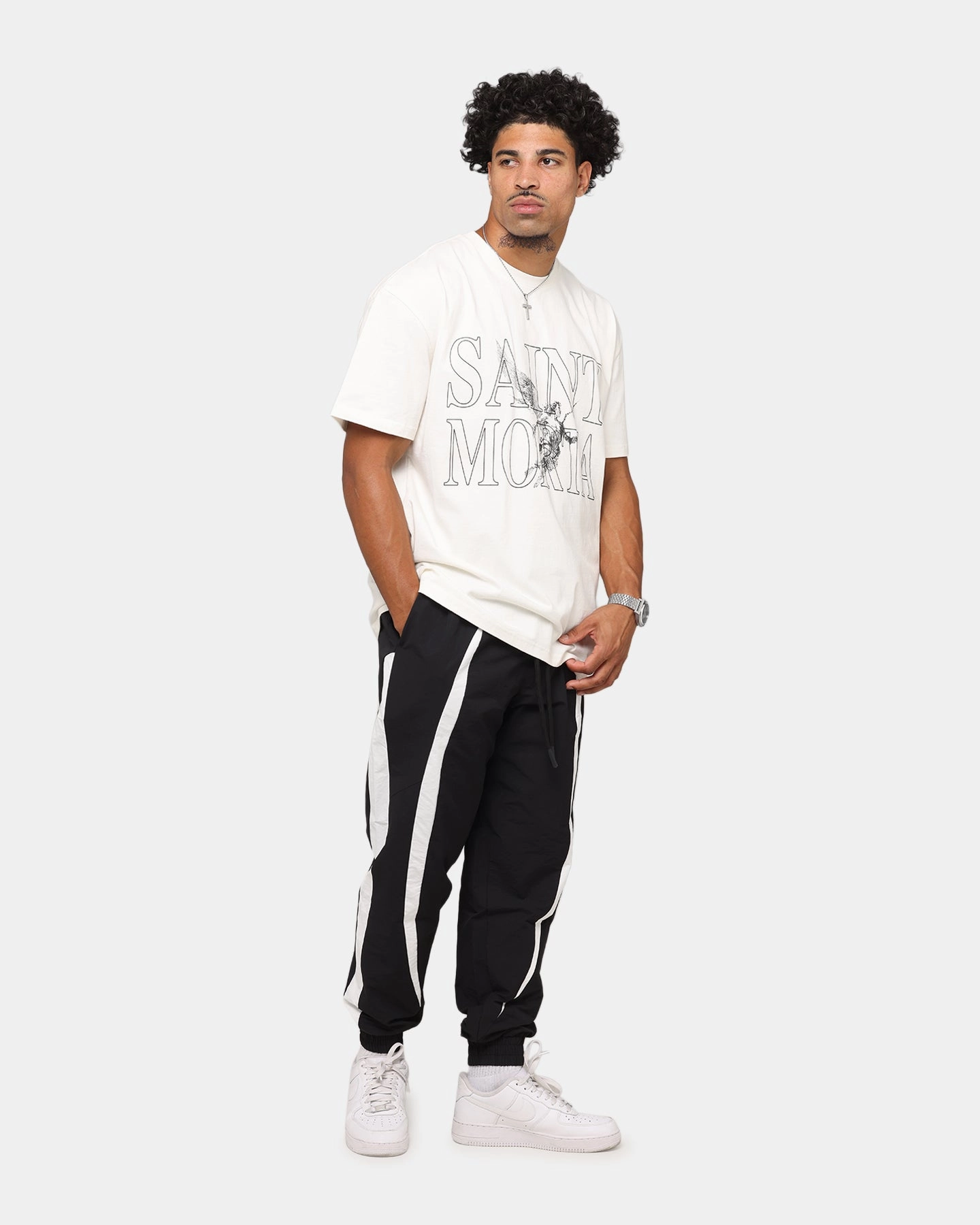 back to school Saint Morta Angelic Boxy T-Shirt Off White