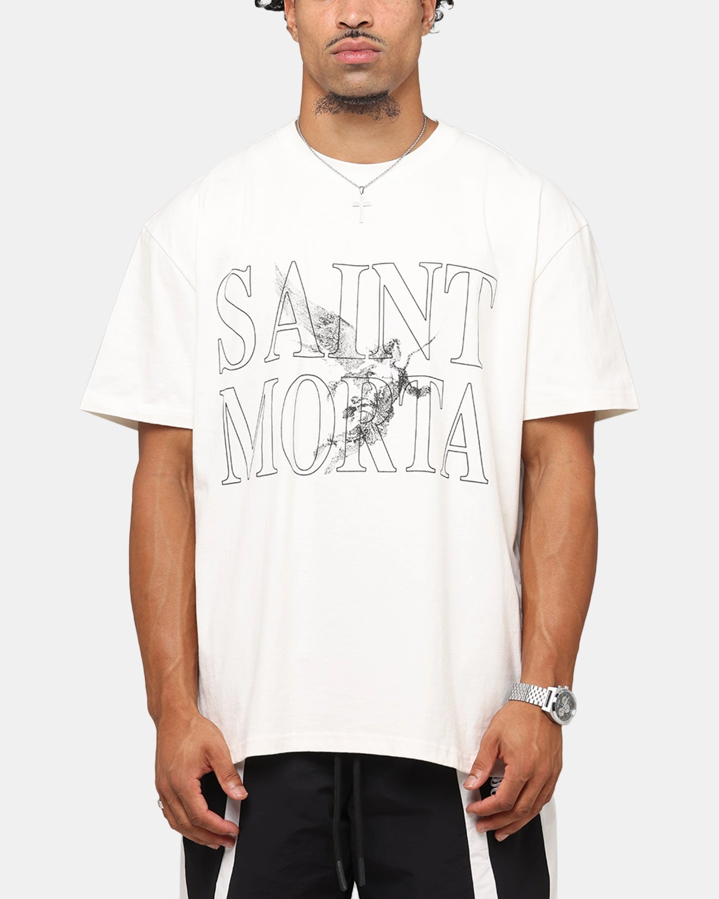 Saint Morta Angelic Boxy T-Shirt Off White Daily Trend Look