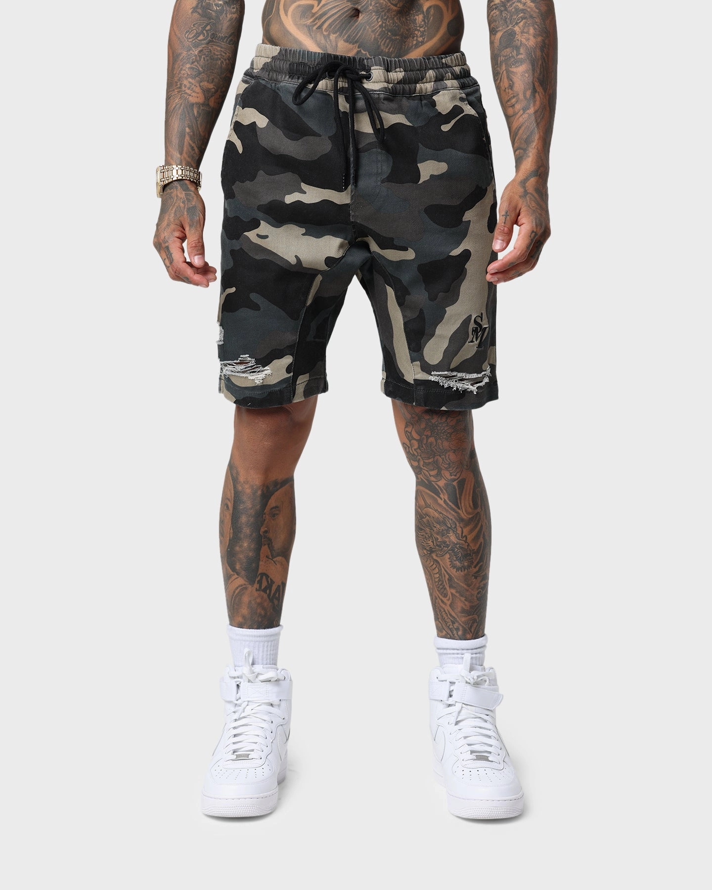 Saint Morta Annex Camo Shorts Woodland Camo Sports Comfort