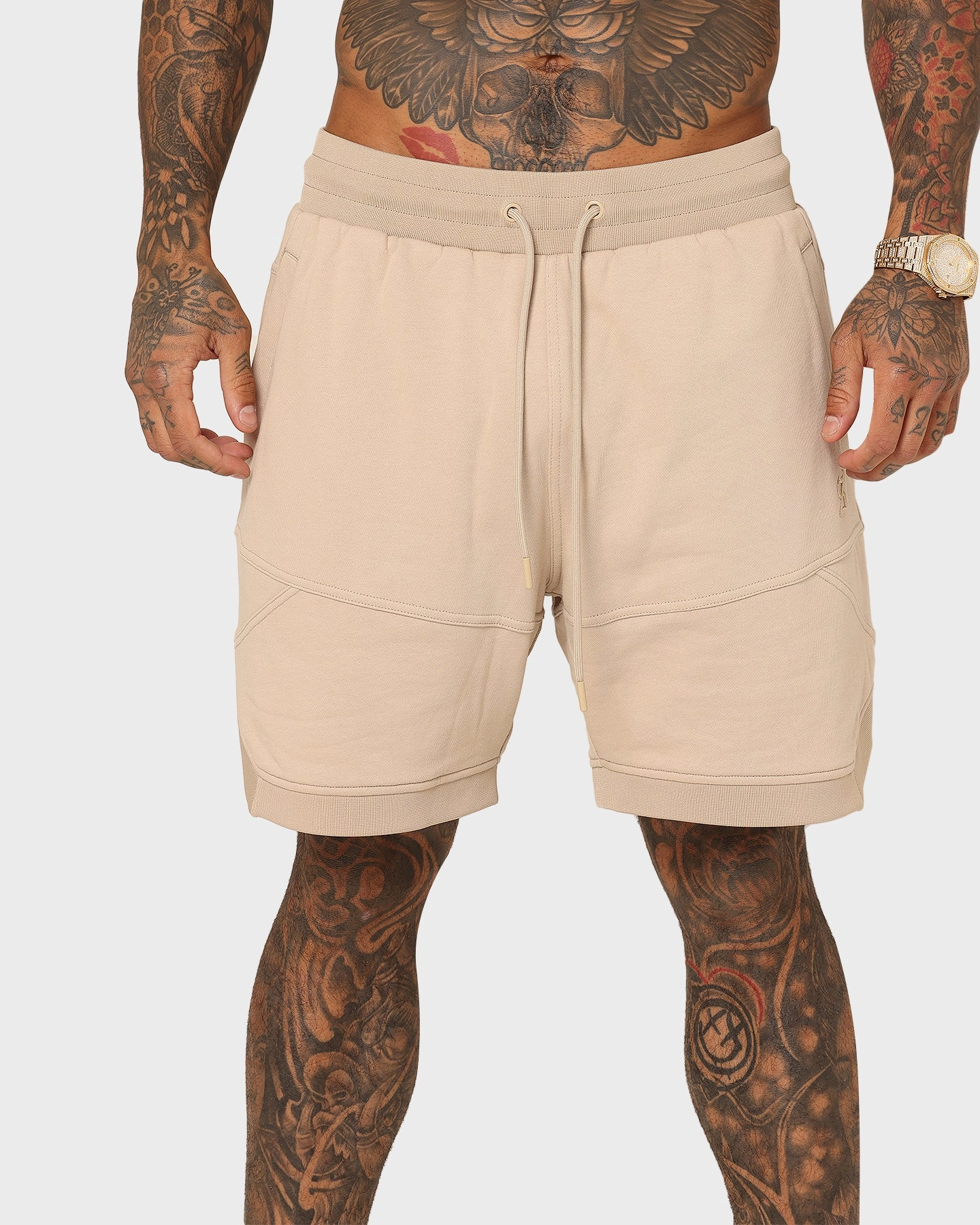Saint Morta Annex Inset Basketball Shorts Stone WrinkleFreeFabric Dynamic Flex Zones