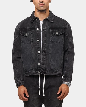 Saint Morta Armoury Denim Jacket Black Shadow Party outfit