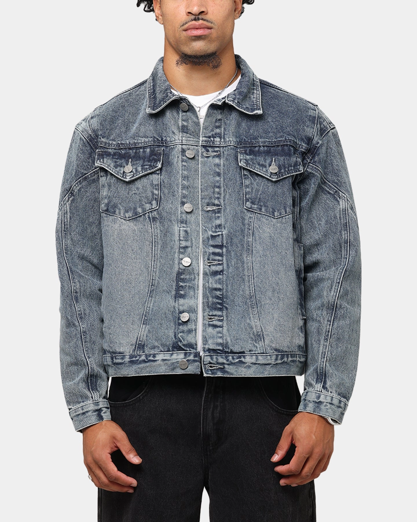 Saint Morta Armoury Denim Jacket Dirty Denim Tradition