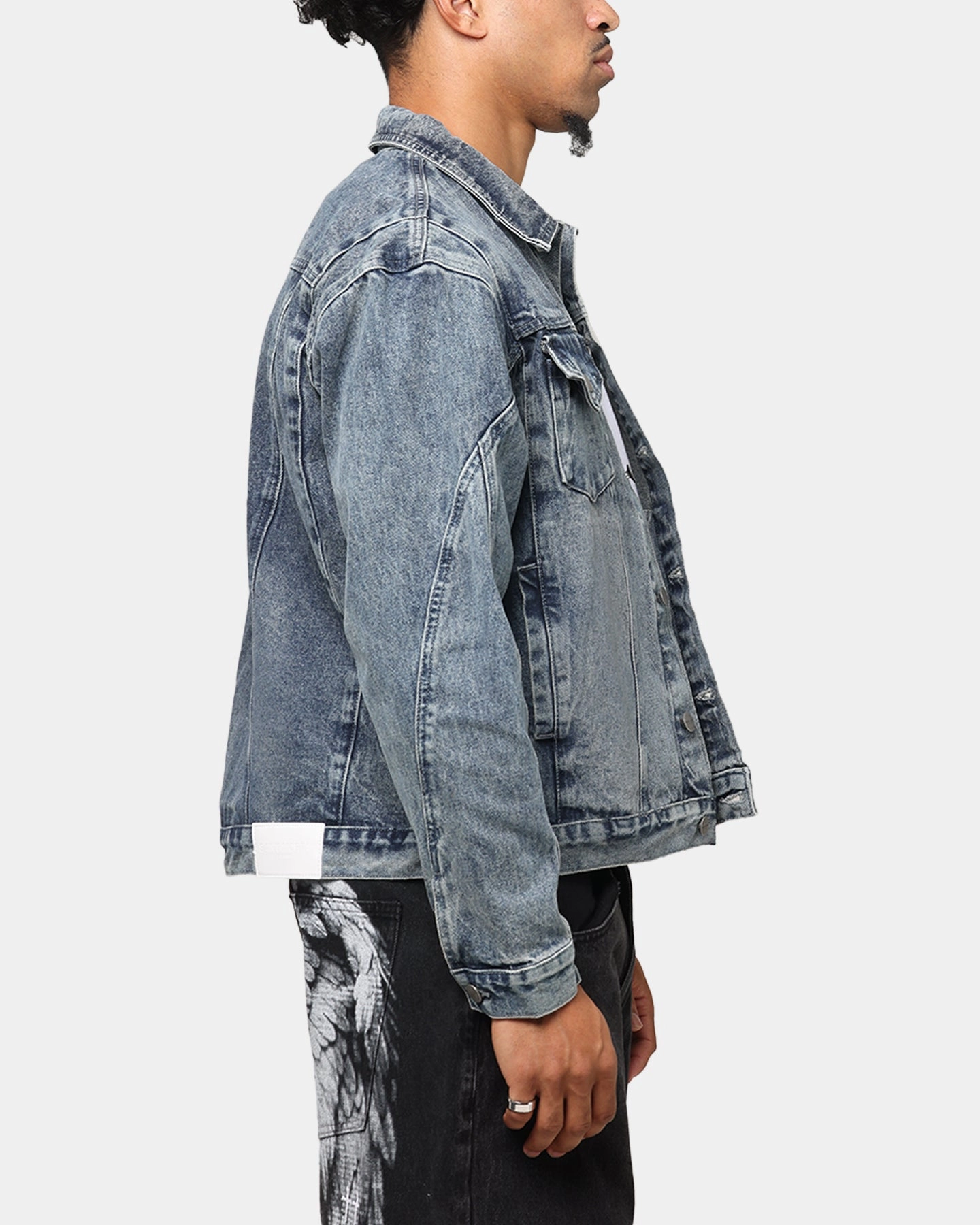 Saint Morta Armoury Denim Jacket Dirty Denim Motivate