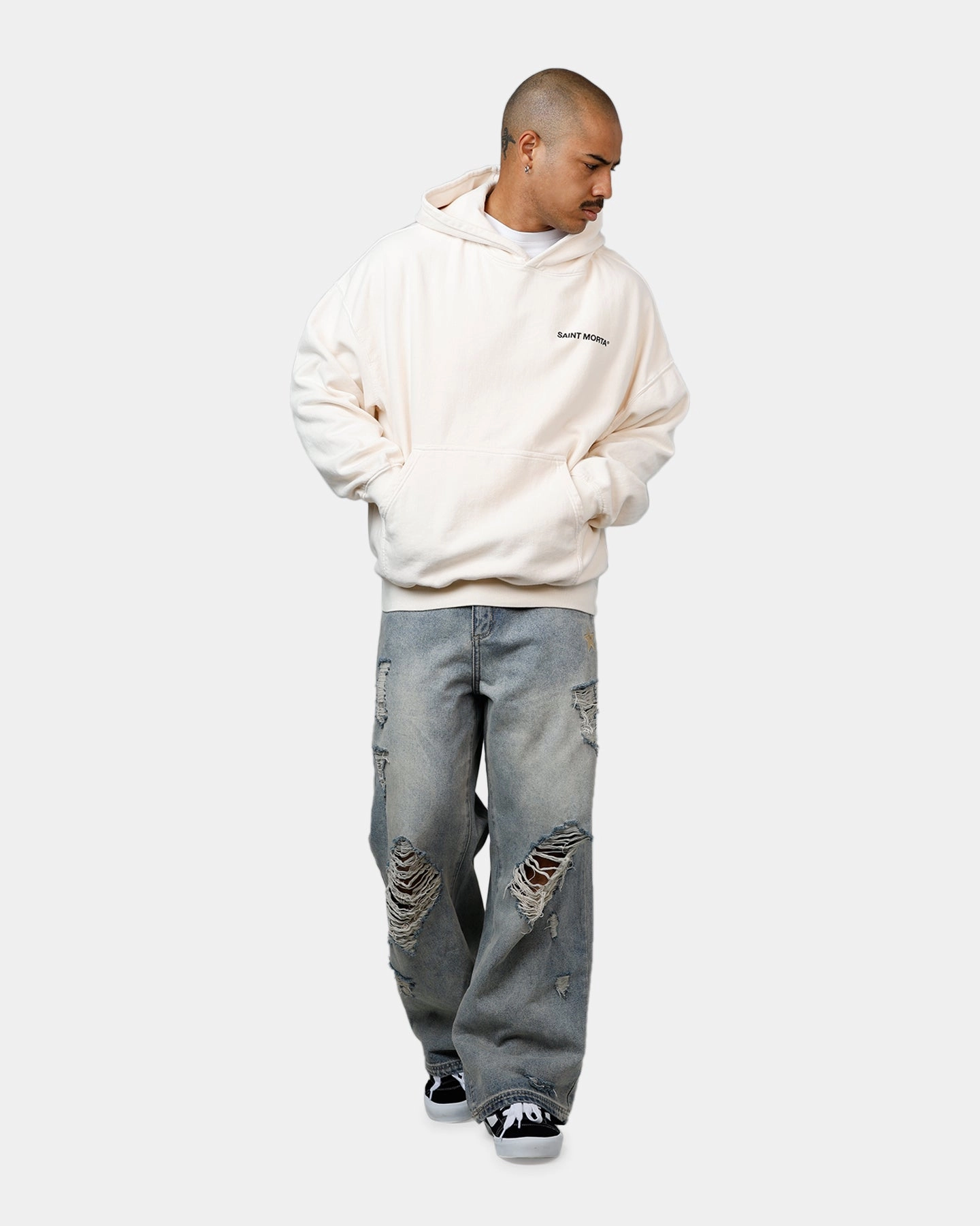 Saint Morta Awakening Premium Hoodie Off White leggings Anti Static Material