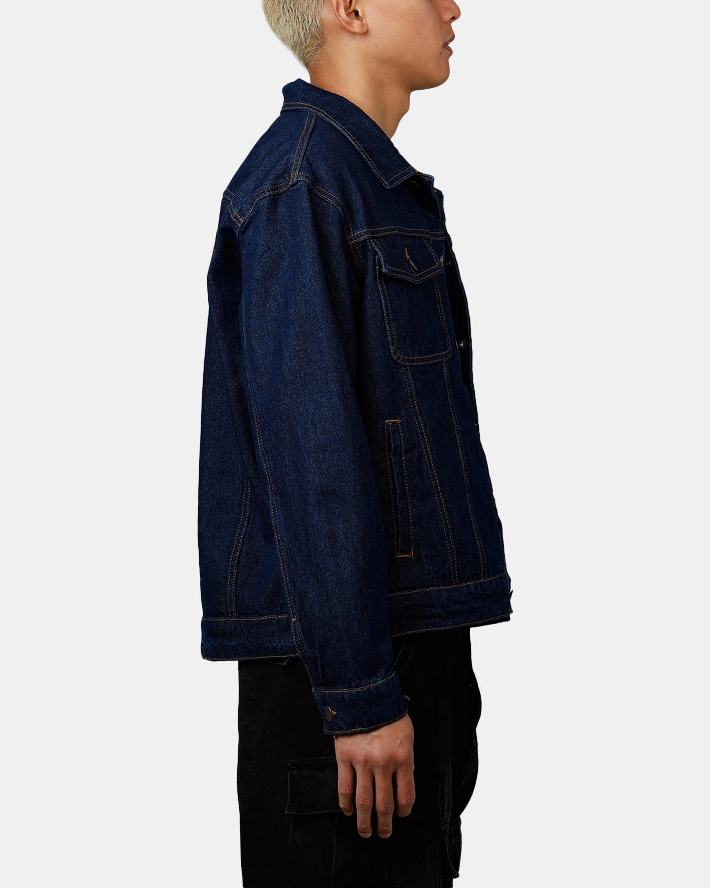 Notebook Saint Morta Boxy Denim Jacket Indigo/Tan