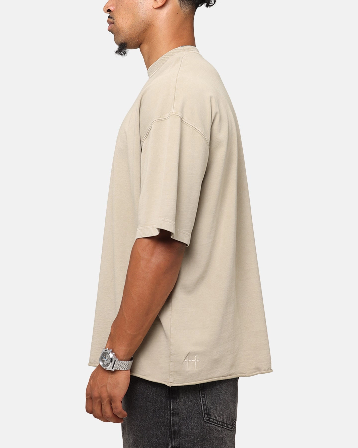 Casual Comfort Fit Comfort Style Saint Morta Boxy Vintage T-Shirt Washed Stone