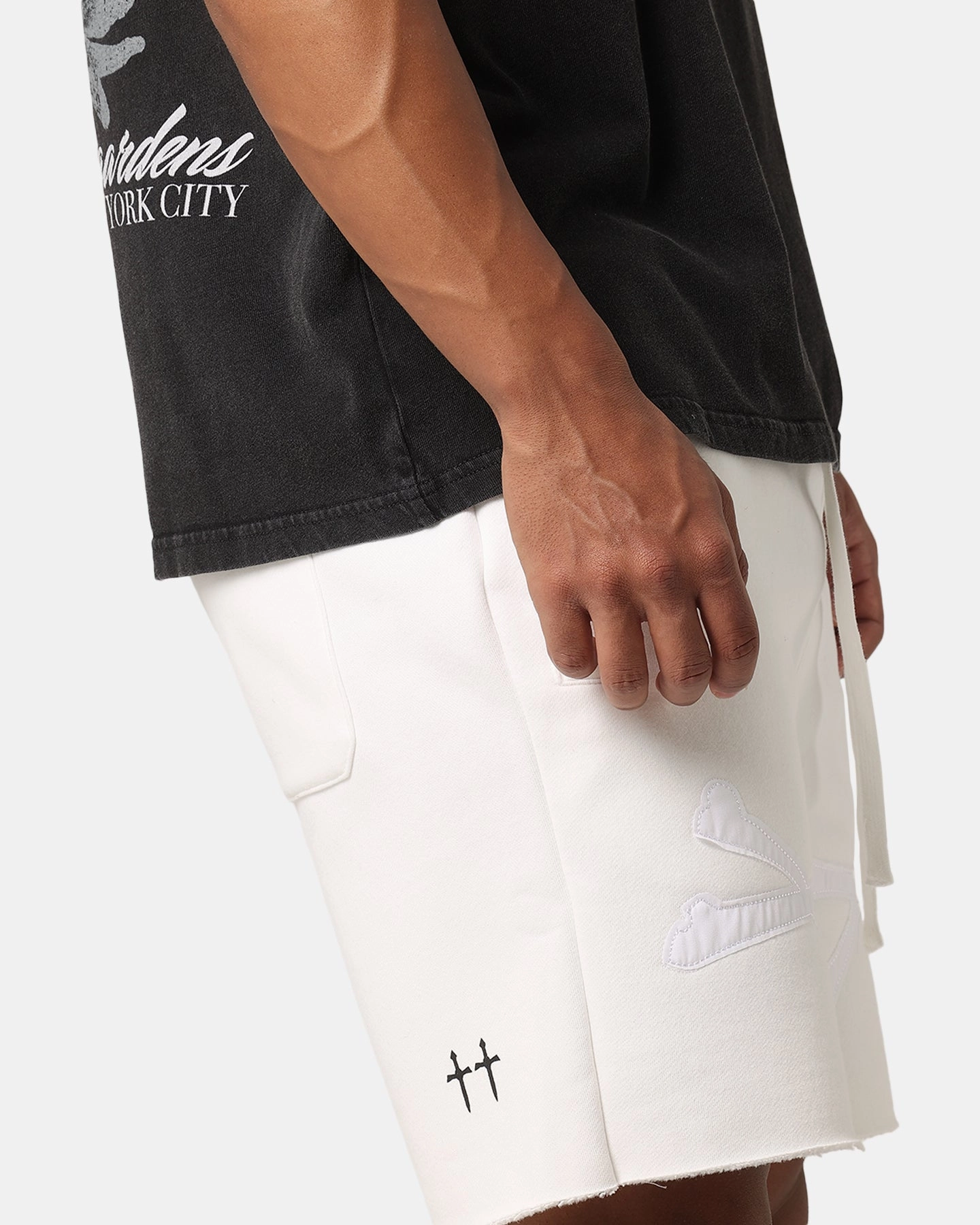 Basic Look Saint Morta Bxnes Sweat Shorts Off White