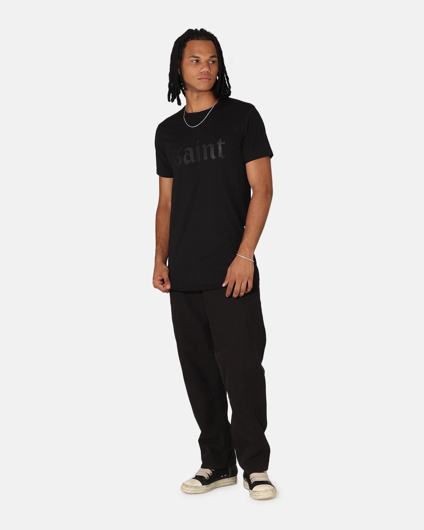 Fresh Outfit Style Saint Morta Cambronne El Duplo SS Tee Black/Black