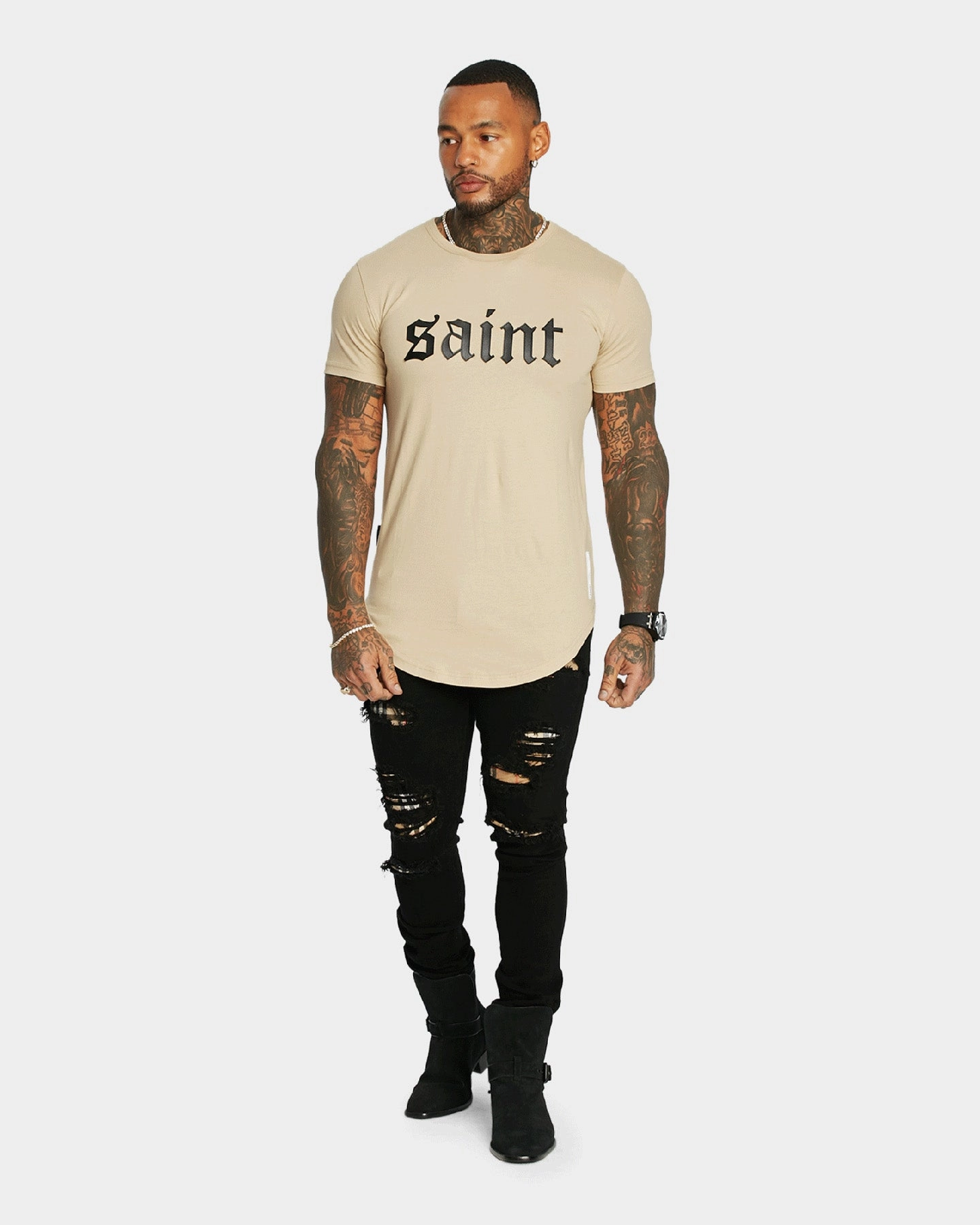 Saint Morta Cambronne El Duplo T-Shirt Stone LowImpact Manufacturing