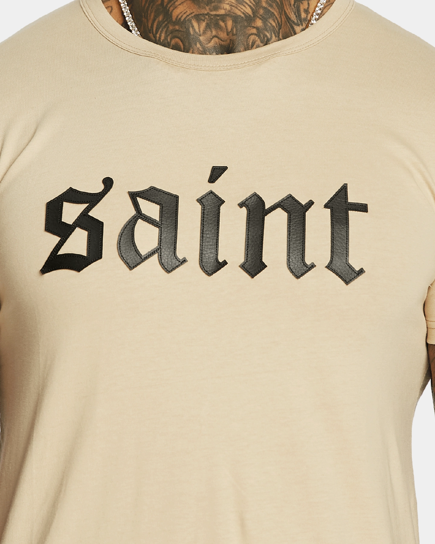 Saint Morta Cambronne El Duplo T-Shirt Stone Relaxed Armhole Cut Basic Comfort