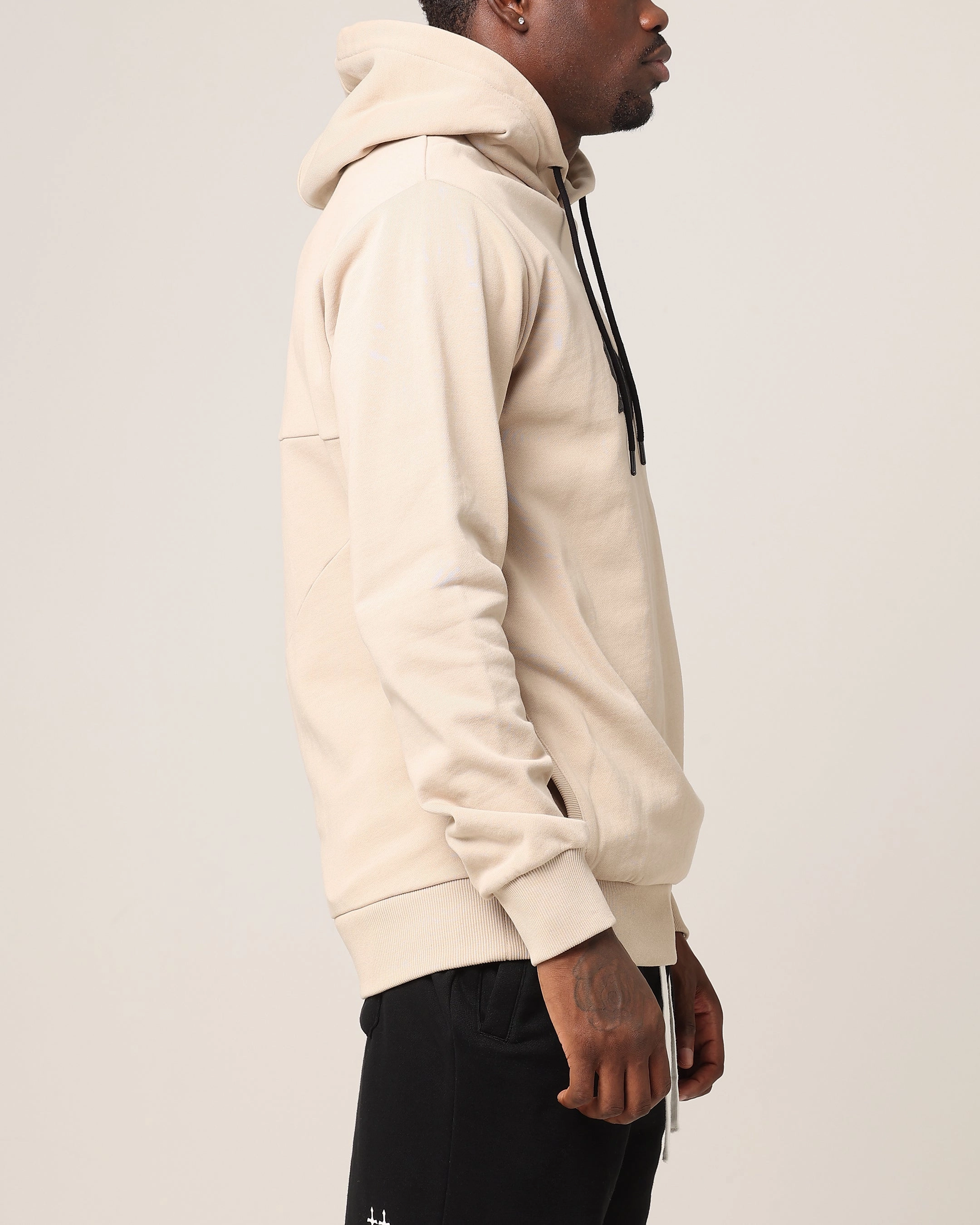 Saint Morta Cambronne Hoodie Stone/Black Program Philanthropy
