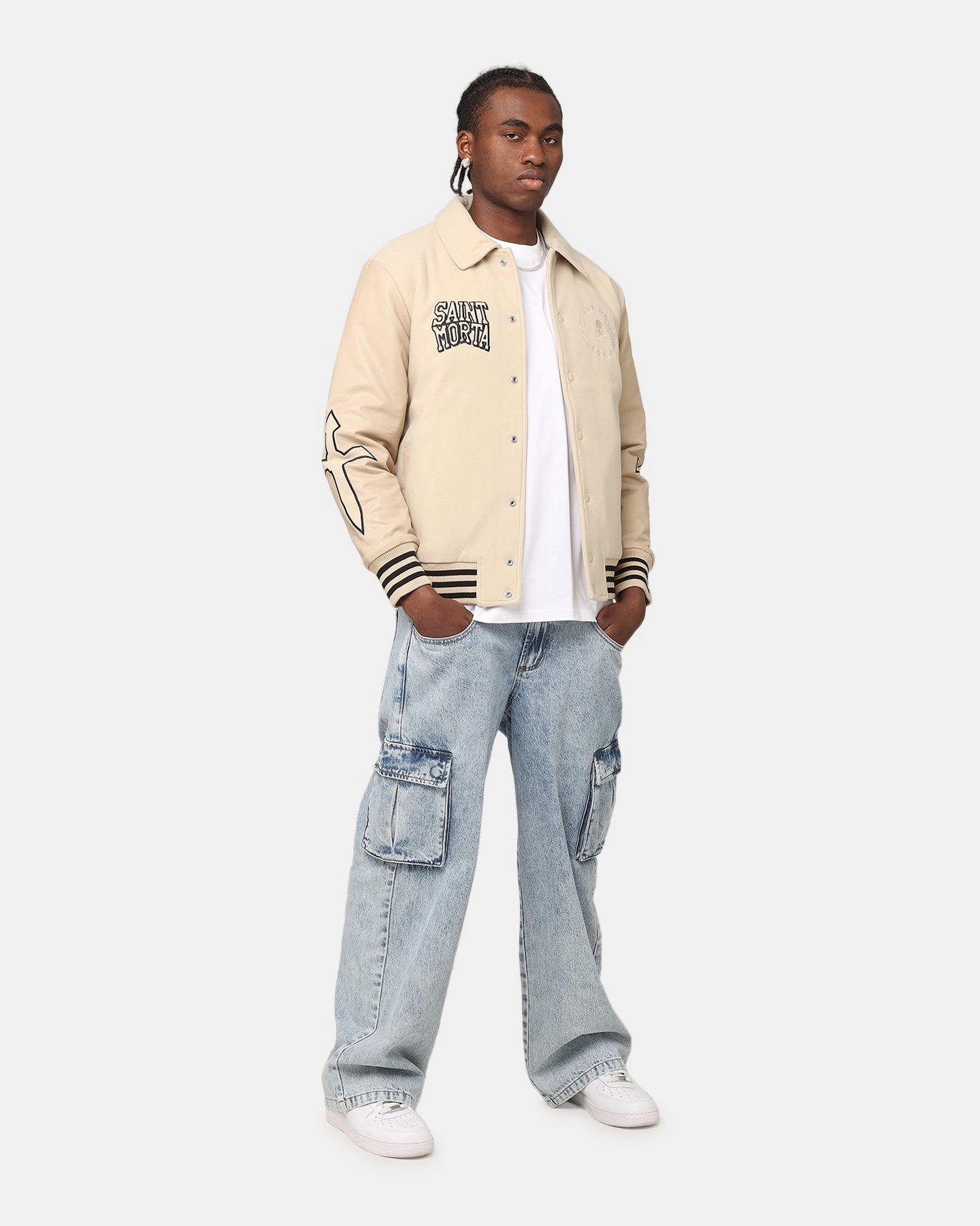 Saint Morta Ceremonies Varsity Jacket Stone Grace Wind Safe