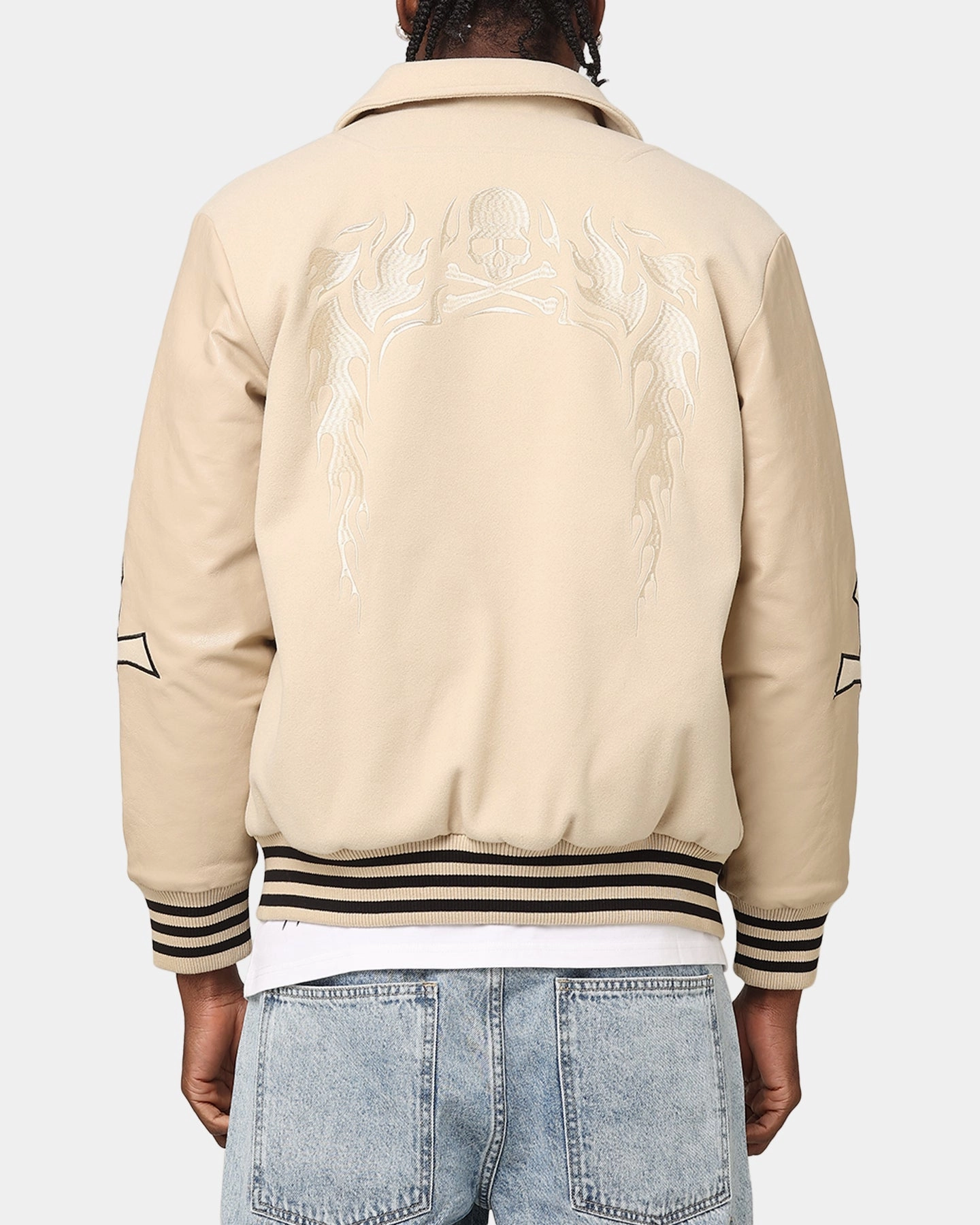 Saint Morta Ceremonies Varsity Jacket Stone Packable Construction