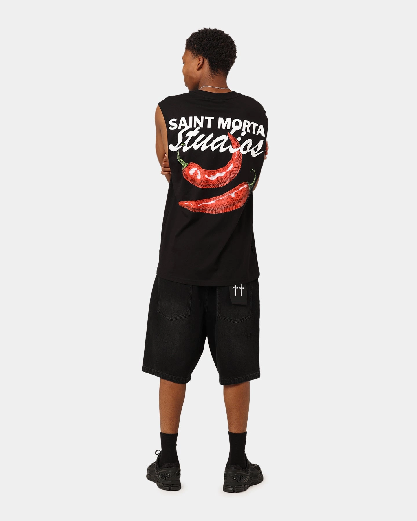 MultipurposeCuffs Saint Morta Chilli Fusion Muscle T-Shirt Black