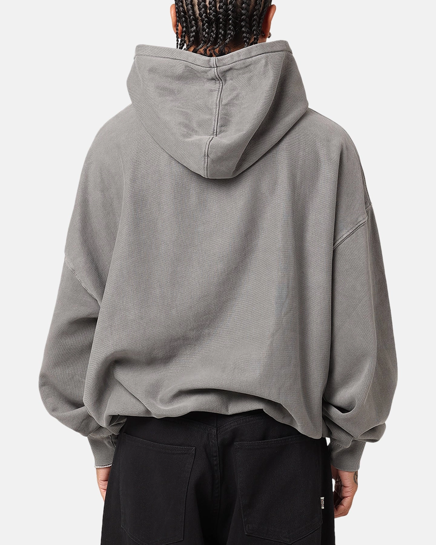 Saint Morta Chroma Hoodie Washed Charcoal aesthetically pleasing Clock