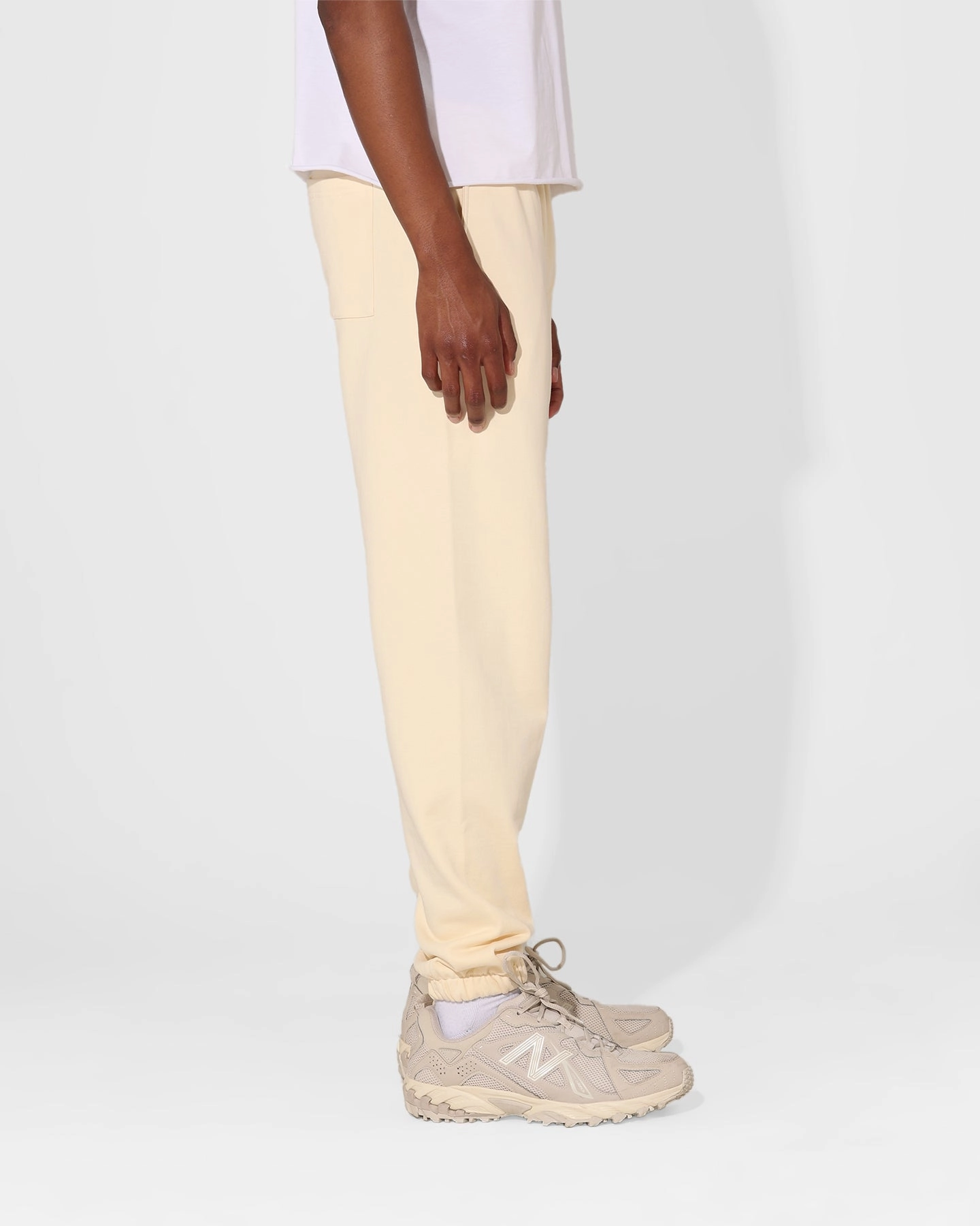 Saint Morta Classique Sweatpants Off White Stain Repellent Coating