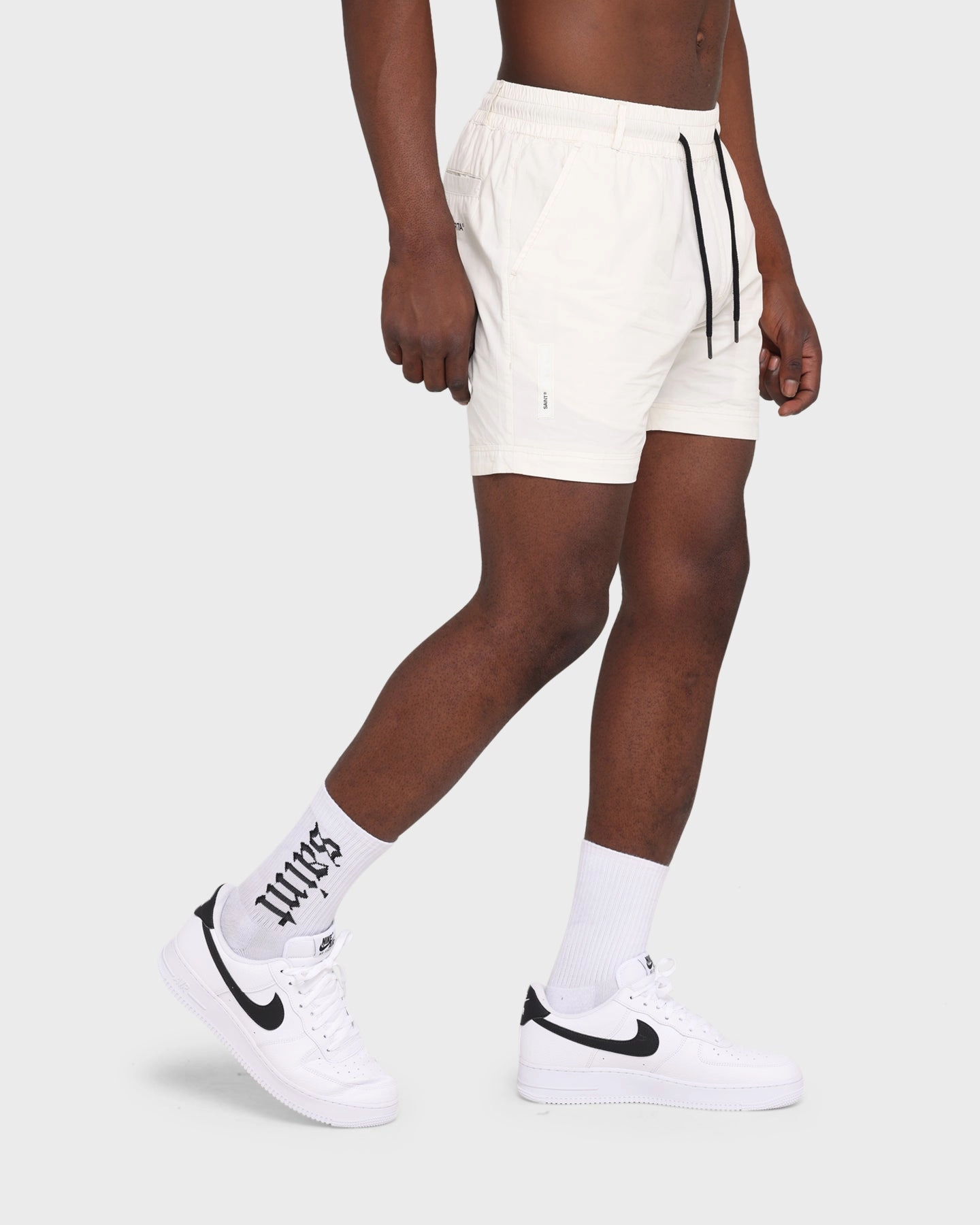 concert outfit Saint Morta Club Sport Walk Shorts Cream