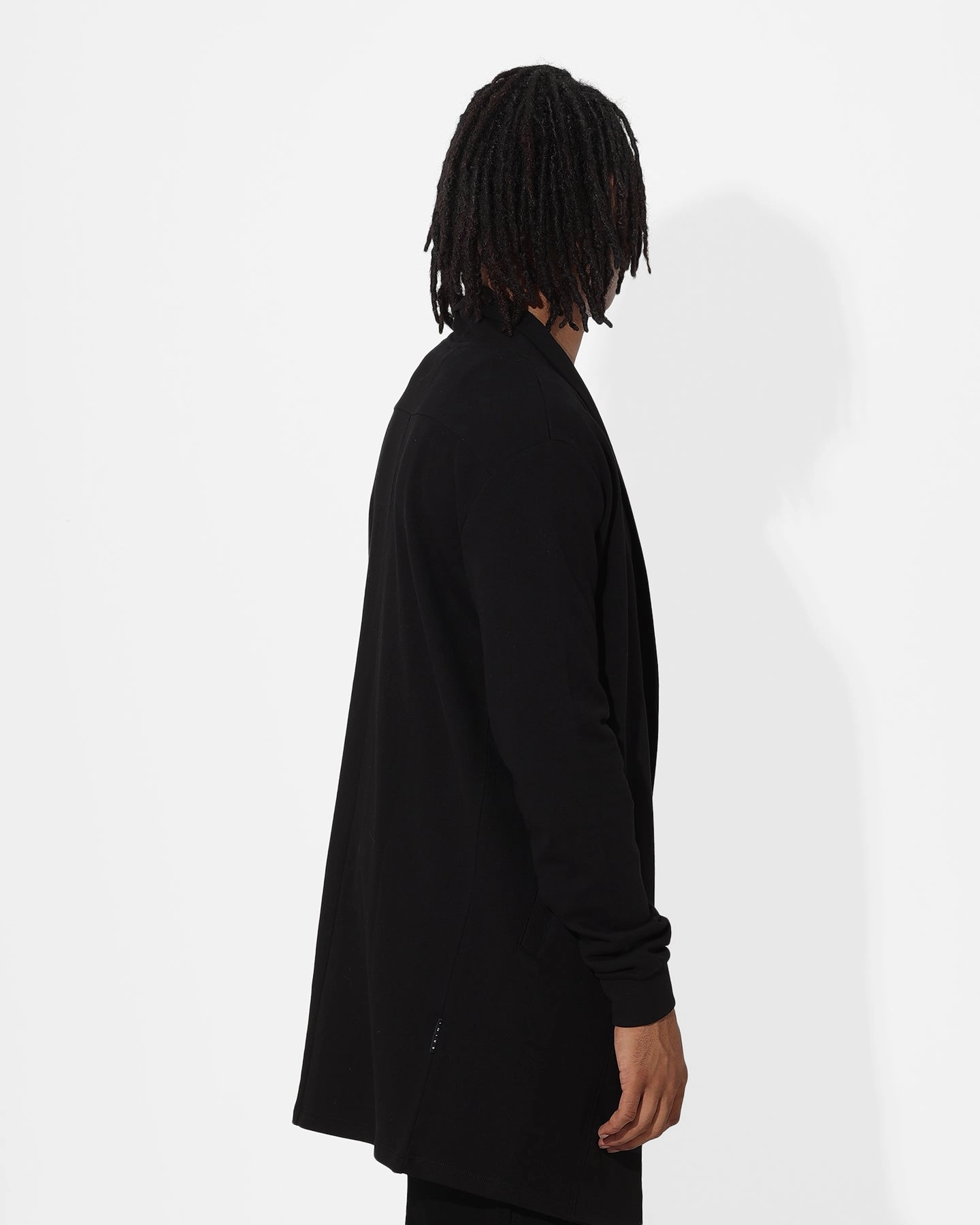 Saint Morta Coffin Party Longline Cardigan Black Compact Layer