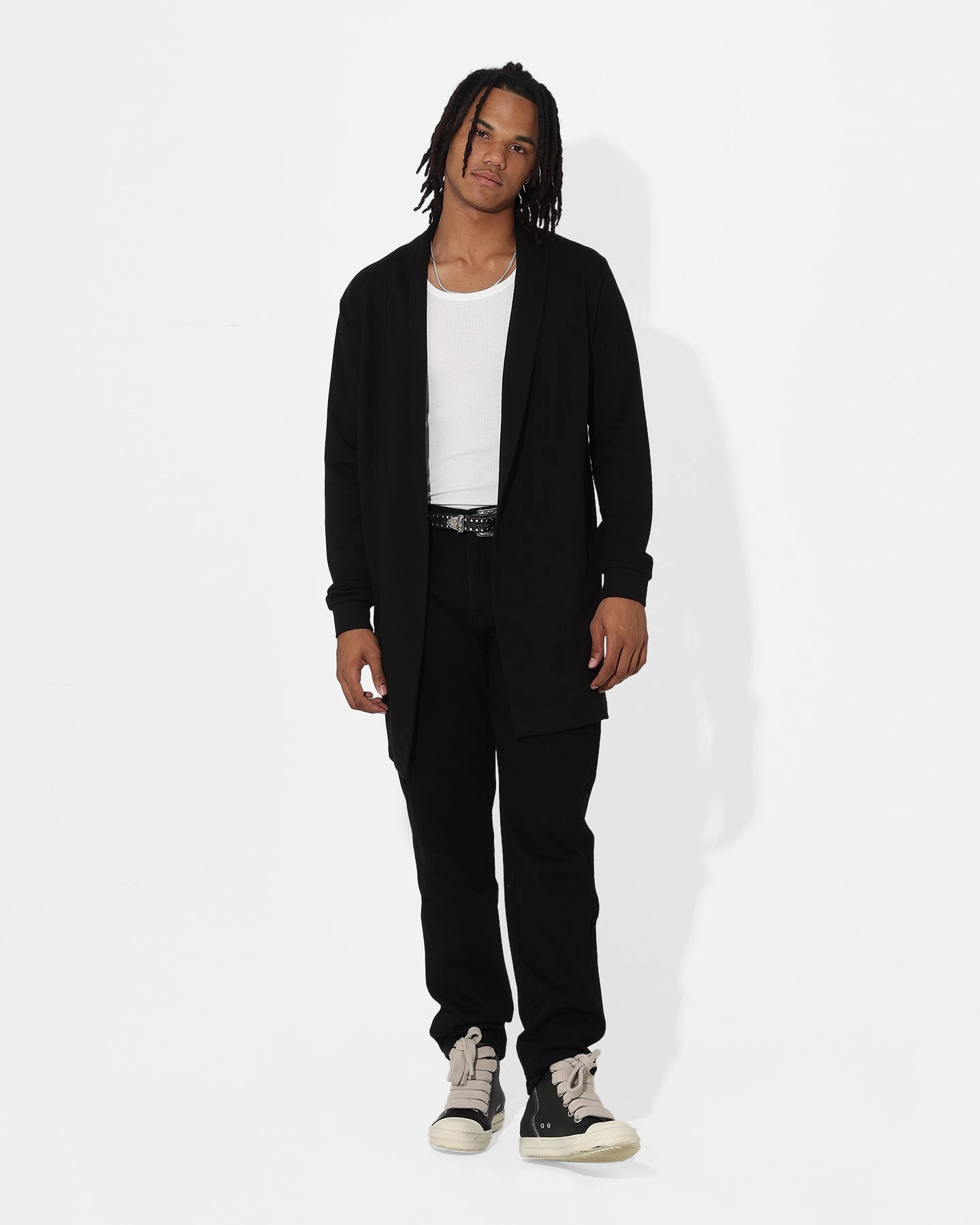 Saint Morta Coffin Party Longline Cardigan Black Weatherproof Zipper Closure Polarized Sun Protection