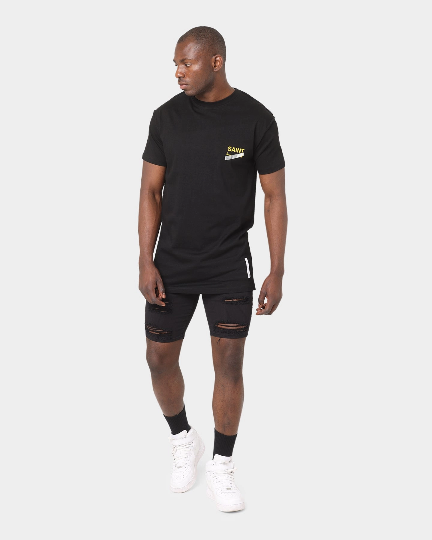Saint Morta Cold Days Lafayette T-Shirt Black/Yellow Weekend Ready