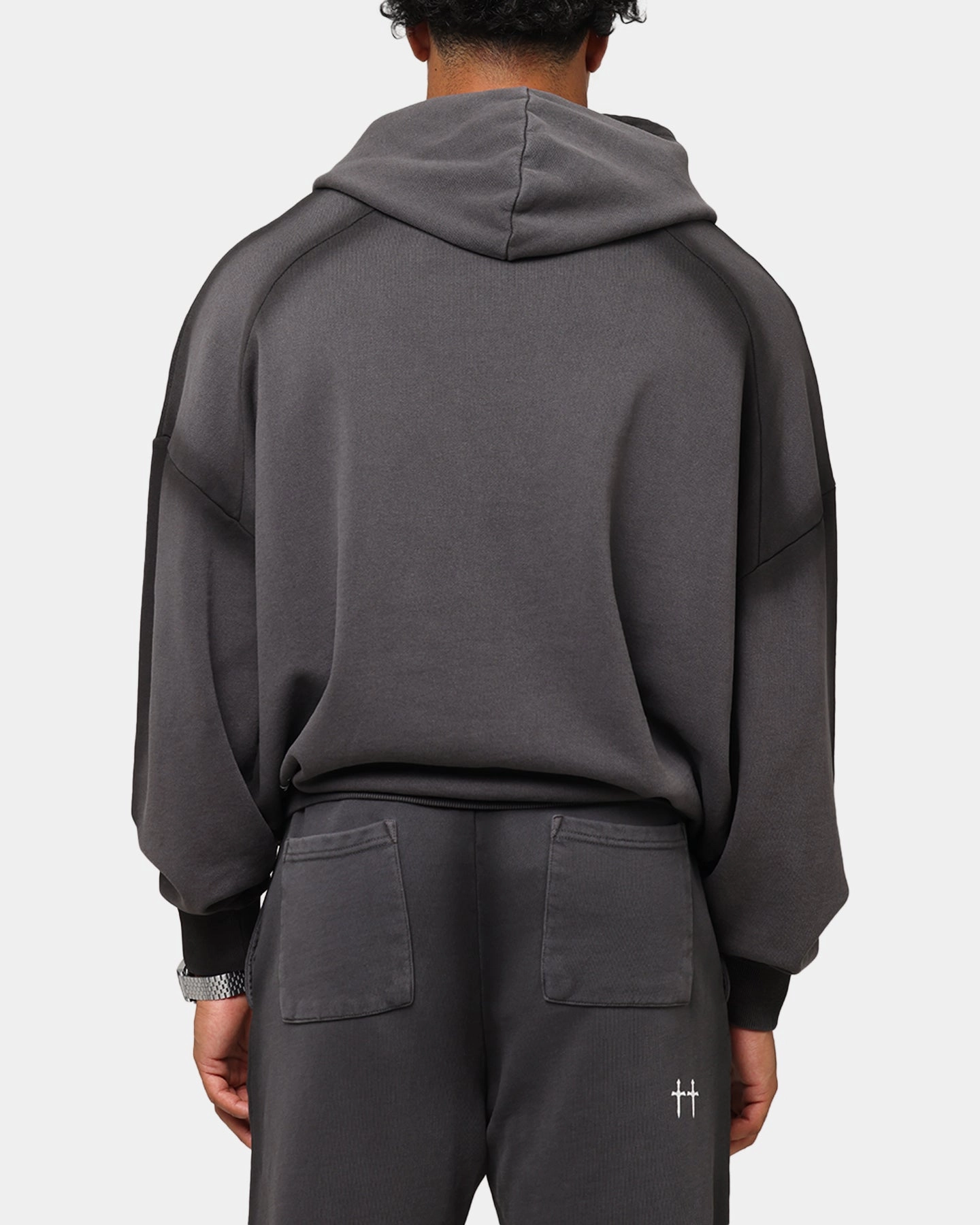 Soft Interior Lining All Season Fit Saint Morta Contrast Wash Hoodie Black Wash
