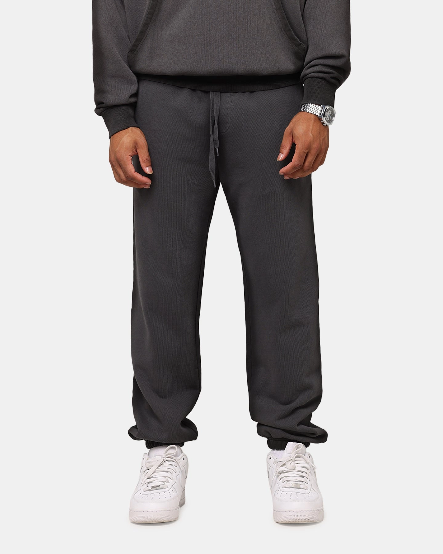 AntiSnagZippers Sophisticated Look Saint Morta Contrast Wash Sweatpants Washed Black