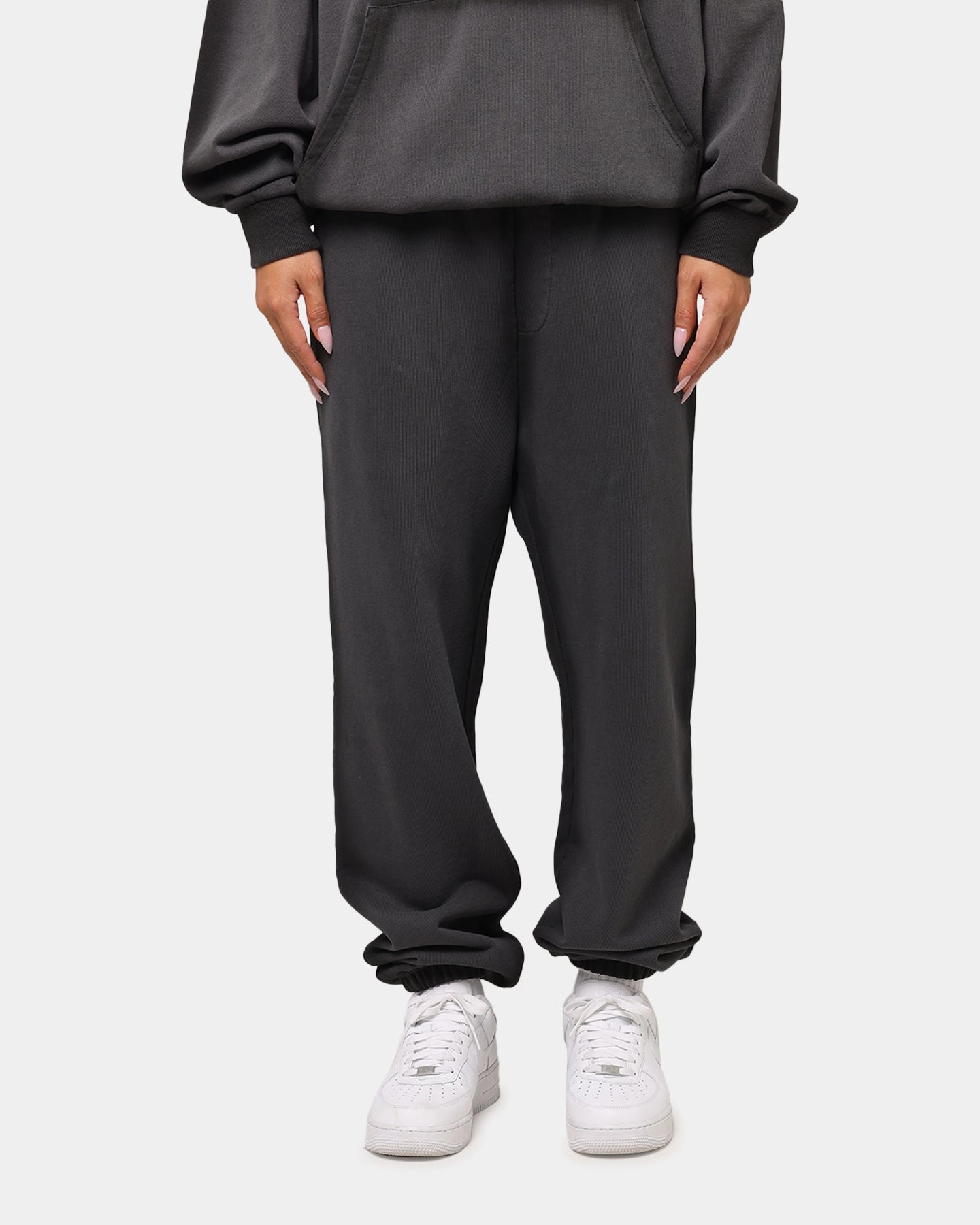 Saint Morta Contrast Wash Sweatpants Washed Black Quick Flex EcoFriendlyBlend