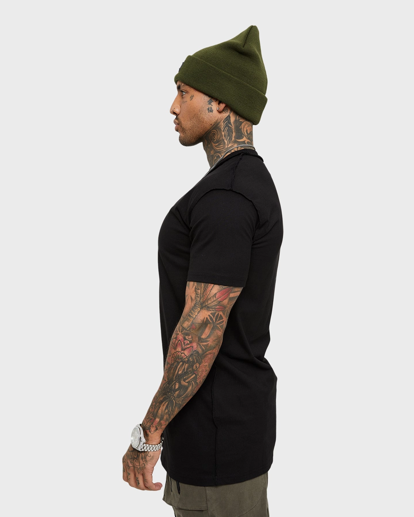 Stylish and Cozy Comfortable Layer Saint Morta Dagger Reverse Lafayette T-Shirt Black/Black