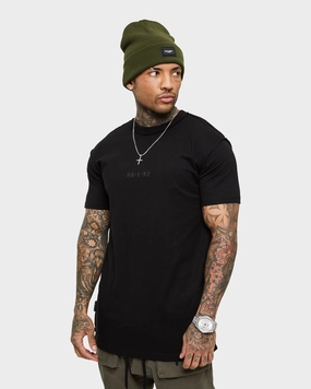 Saint Morta Dagger Reverse Lafayette T-Shirt Black/Black Summer Style