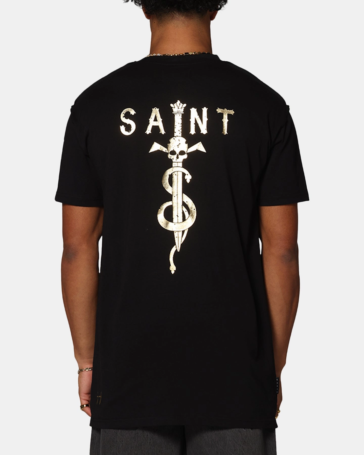 Saint Morta Daggers Lafayette T-Shirt Black/Gold Simple Chic