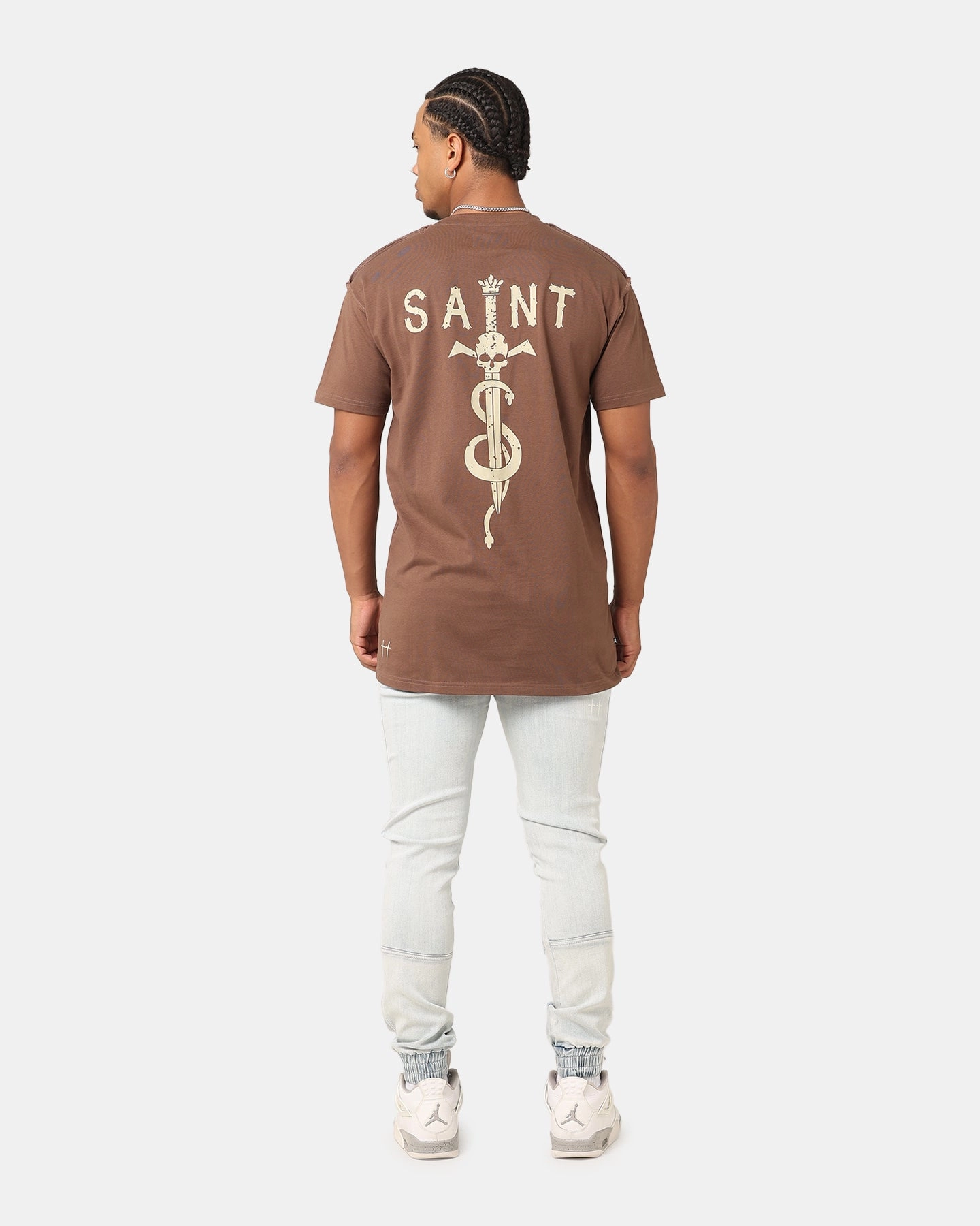 Anti Pill Surface Saint Morta Daggers Lafayette T-Shirt Brown/Tan