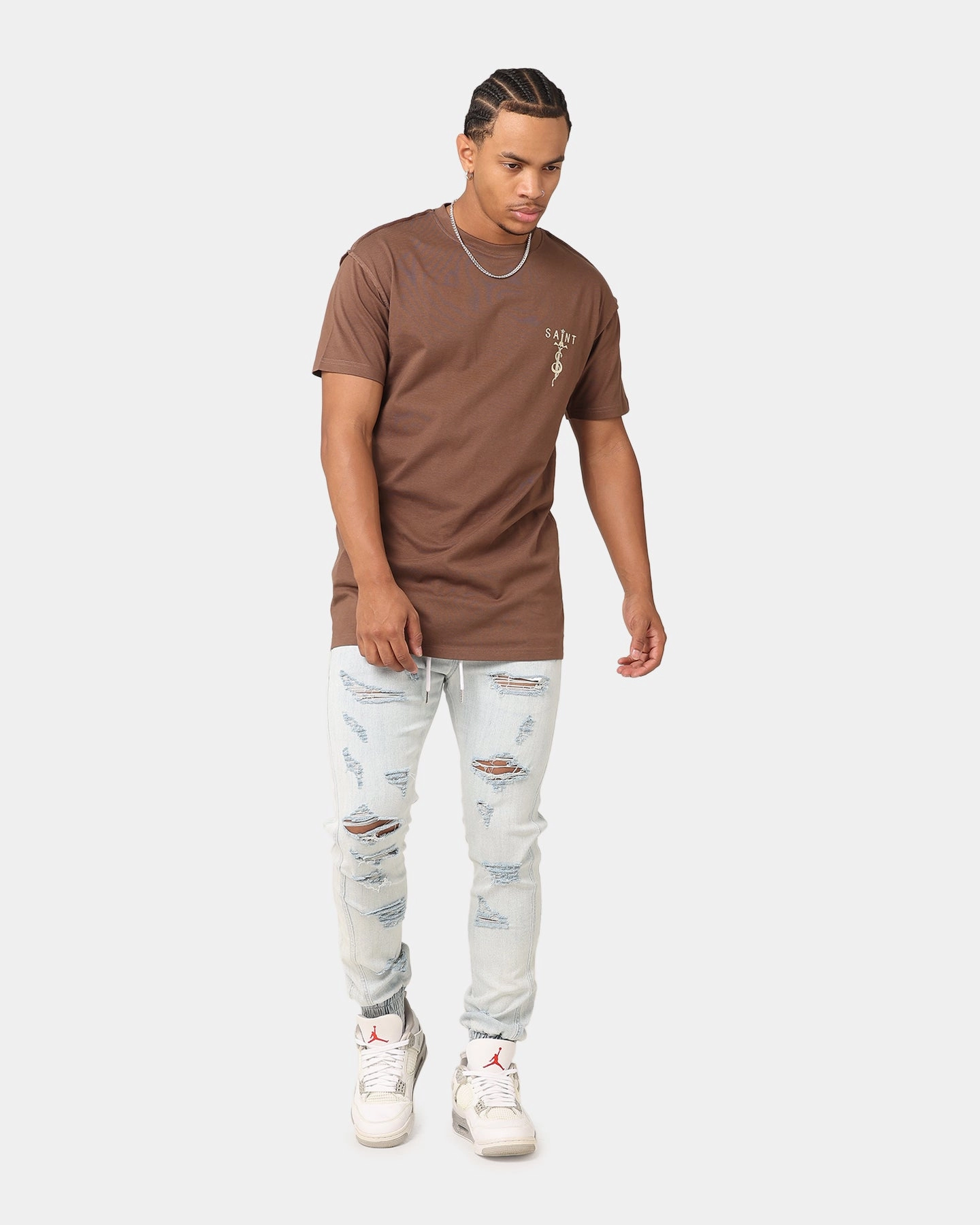 Saint Morta Daggers Lafayette T-Shirt Brown/Tan Teenager coolness Active Wear