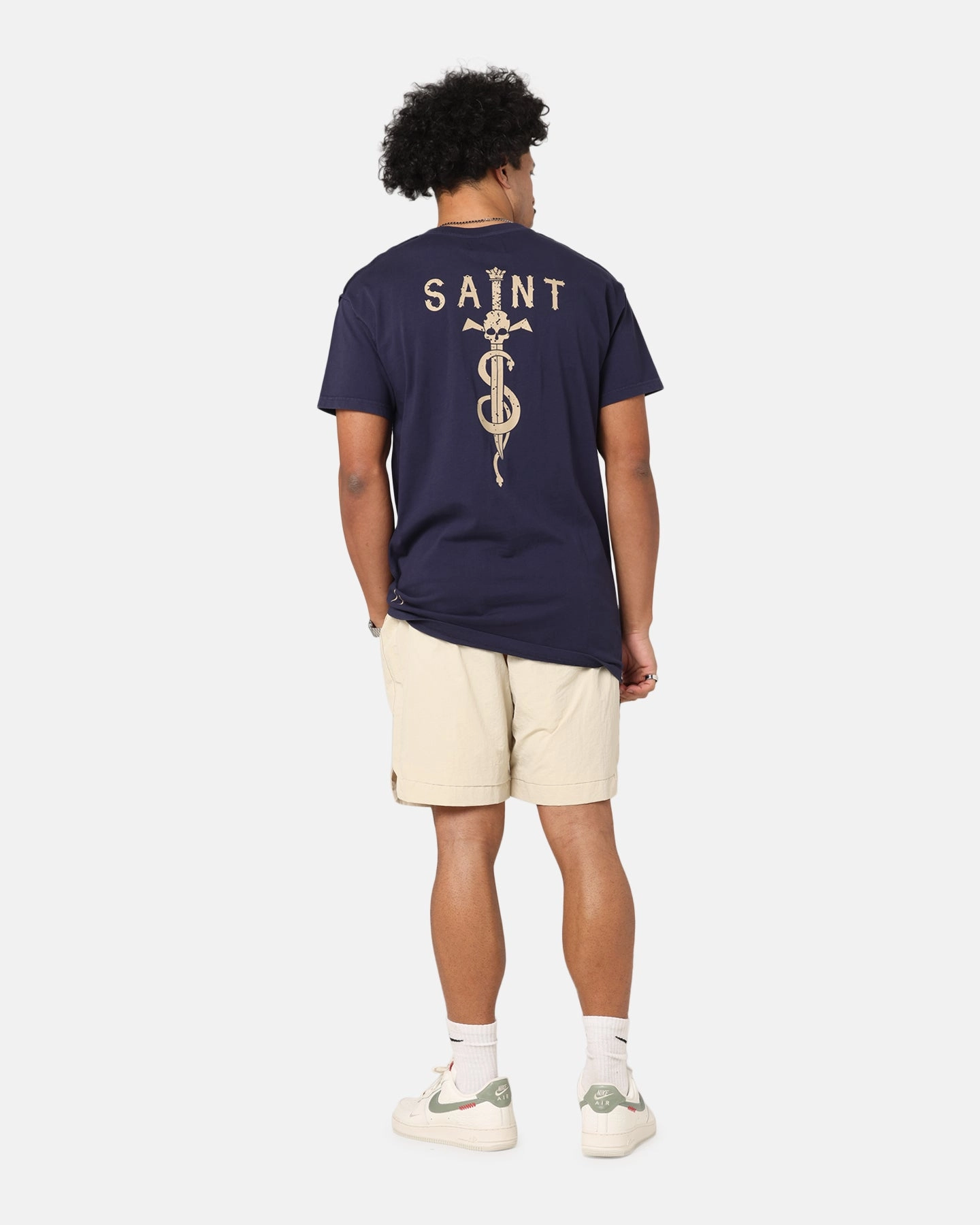 Soft And Comfortable Saint Morta Daggers Lafayette T-Shirt Indigo