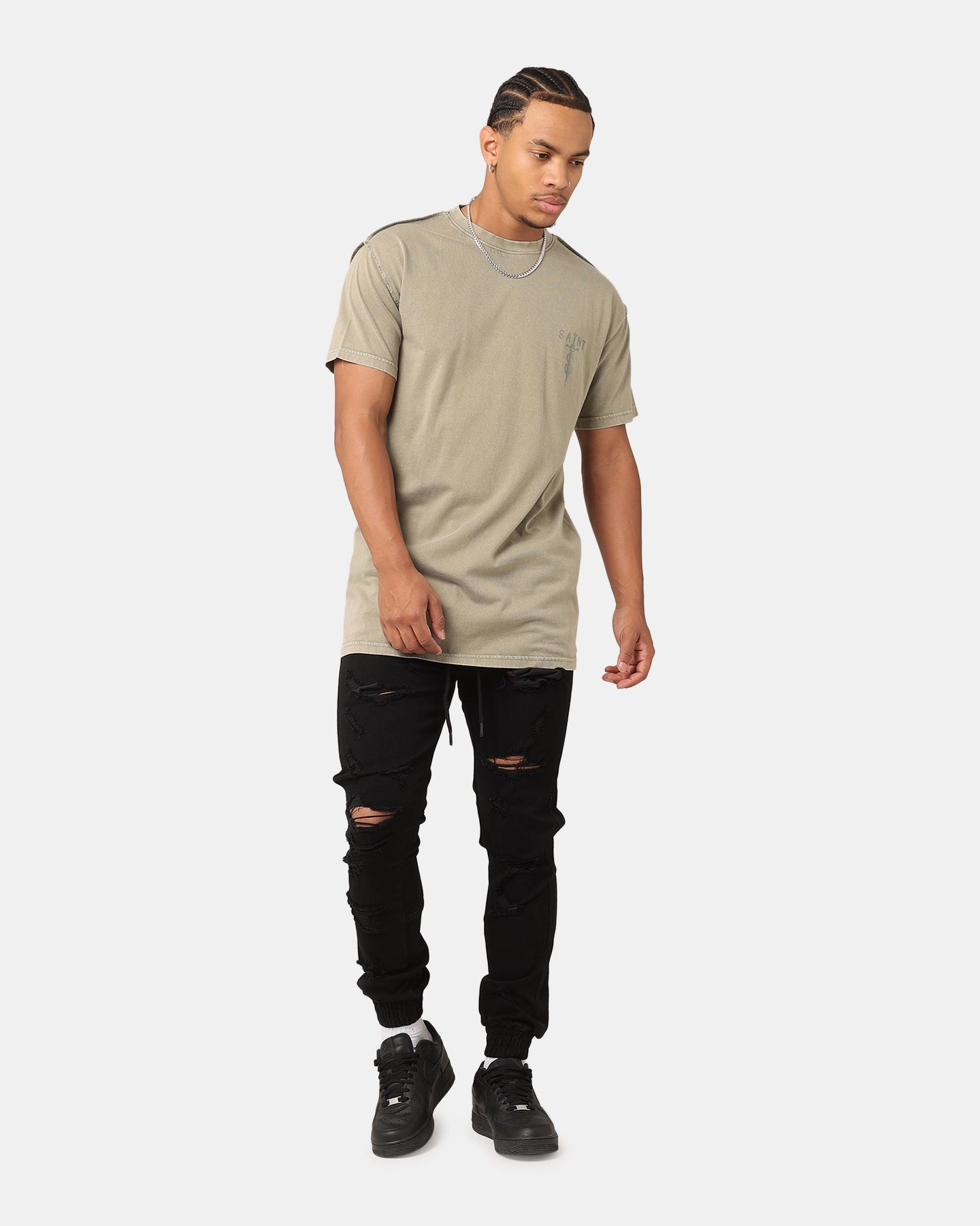 SoftenedNeckline Light Wear Saint Morta Daggers Lafayette T-Shirt Vintage Khaki