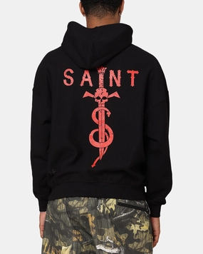 Saint Morta Daggers Premium Hoodie Black/Red Chic Look