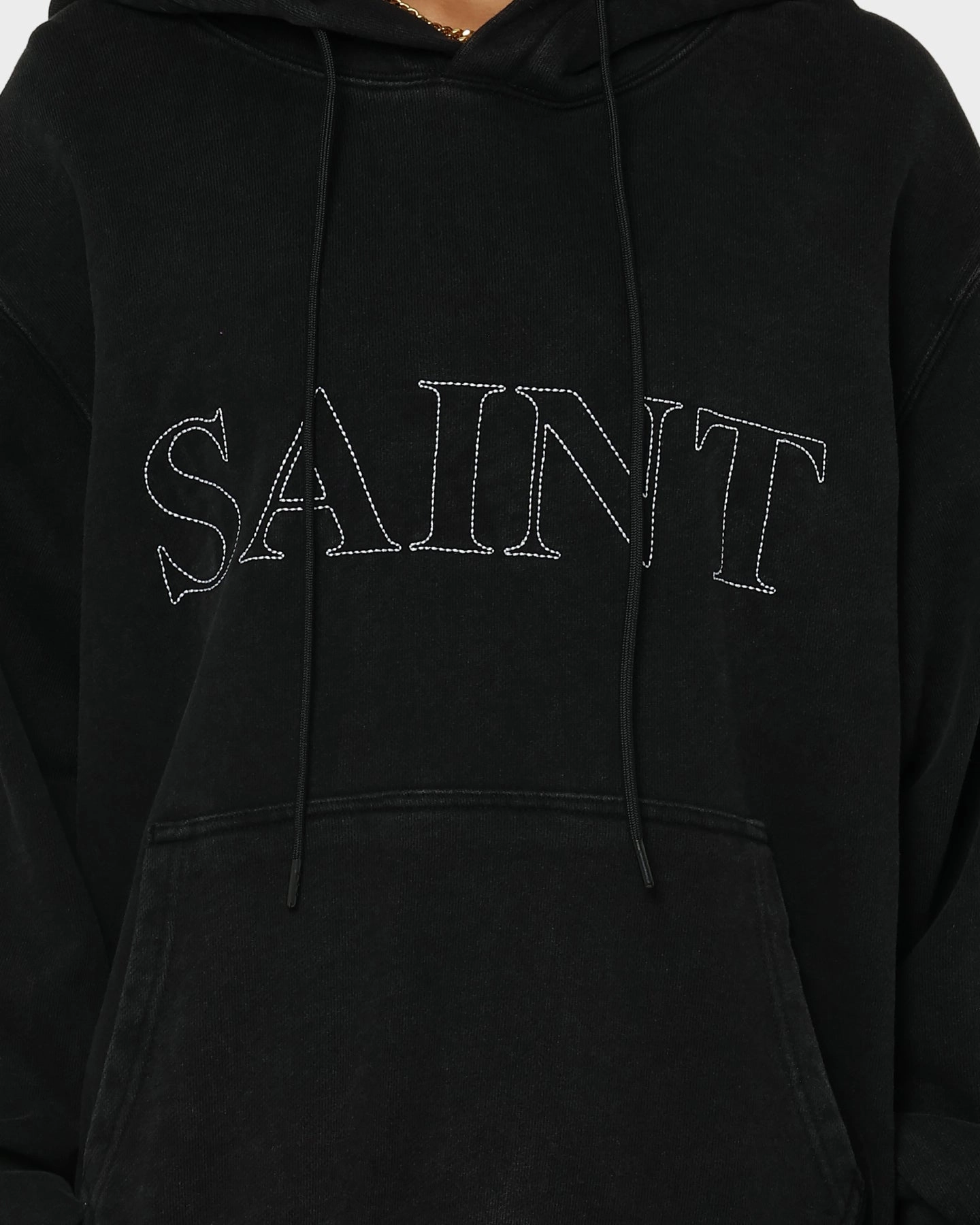Noise Reduced Fabric Saint Morta Death Adder Hoodie Black