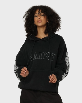 Saint Morta Death Adder Hoodie Black Rugged Outerwear