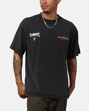 Simple Style Saint Morta Death Wish Patrol T-Shirt Vintage Black