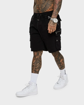 Saint Morta Desolation Cargo Shorts Black skin friendly