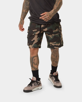 Saint Morta Desolation Cargo Shorts Woodland Camo hypoallergenic material fresh start